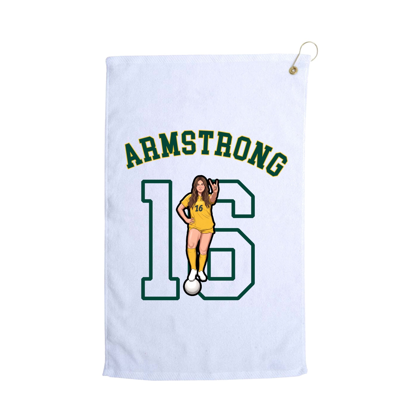 Golf Towel — Shirsey Arch in White