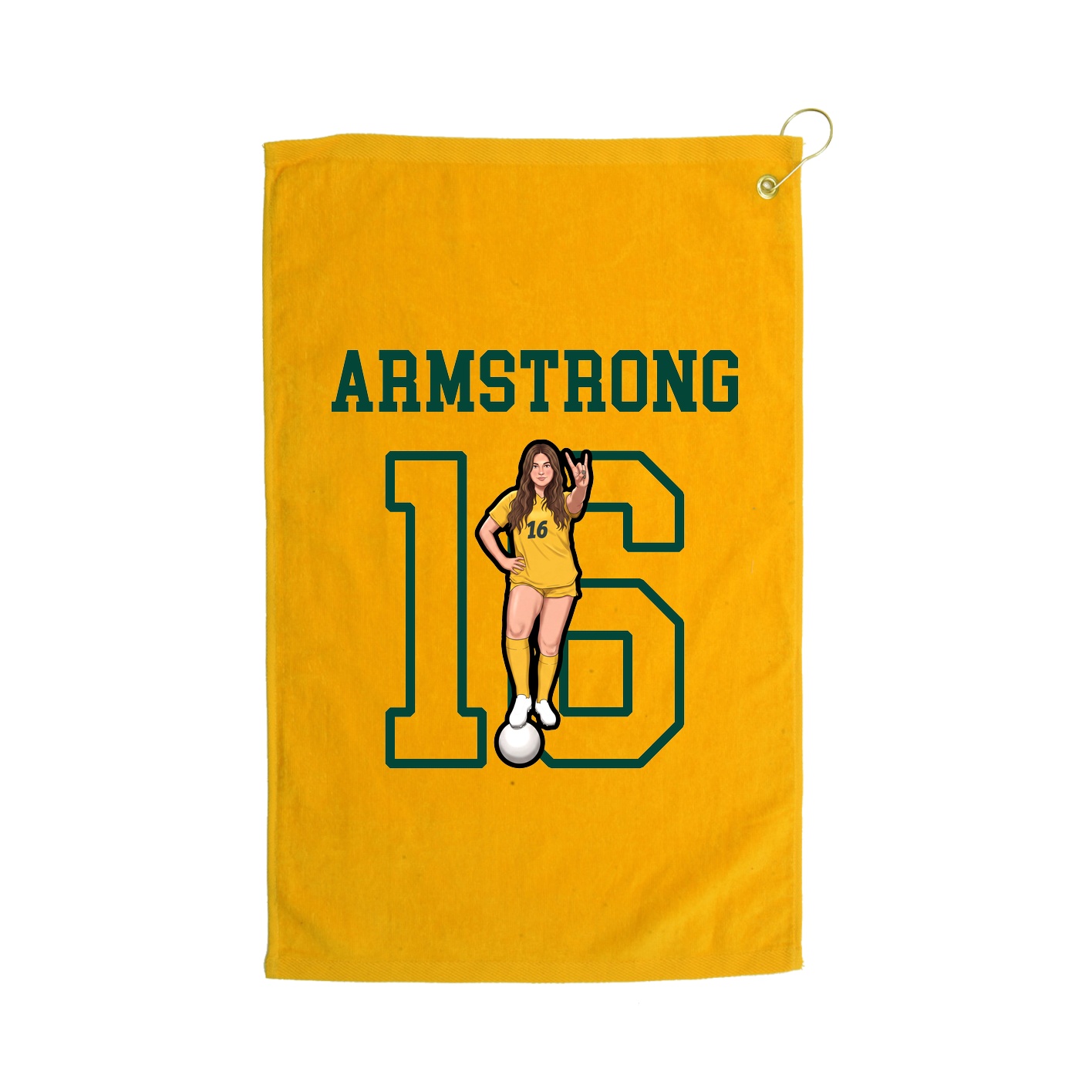 Golf Towel — Shirsey in Gold