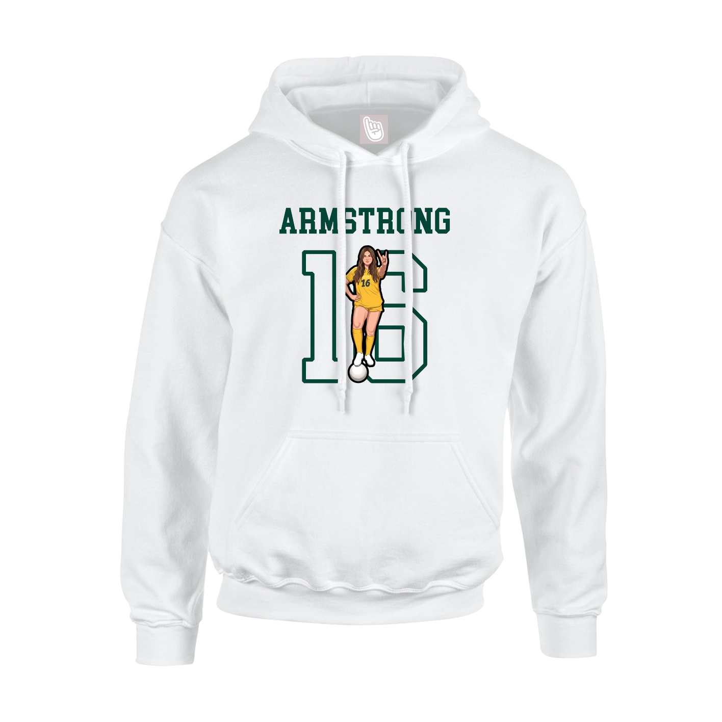 Youth Hoodie — Shirsey in White