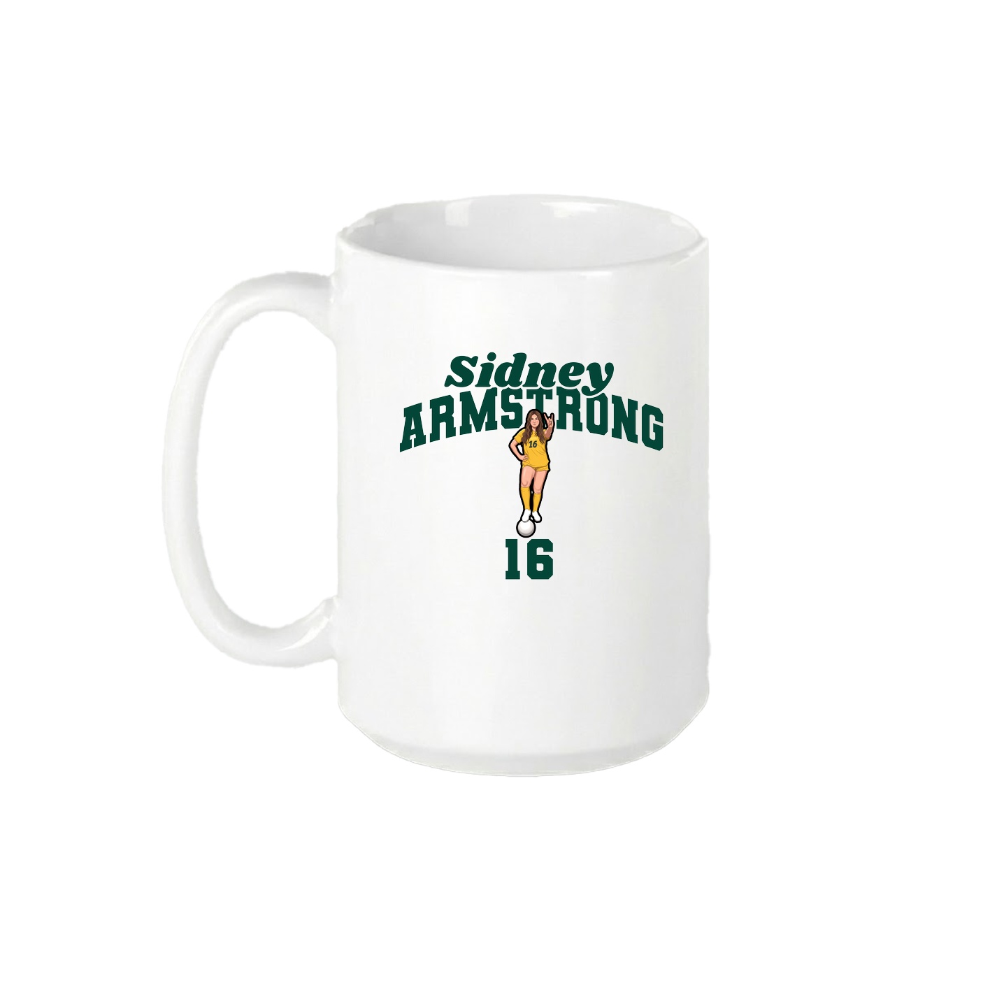 15oz Coffee Mug — Signature Arch in White
