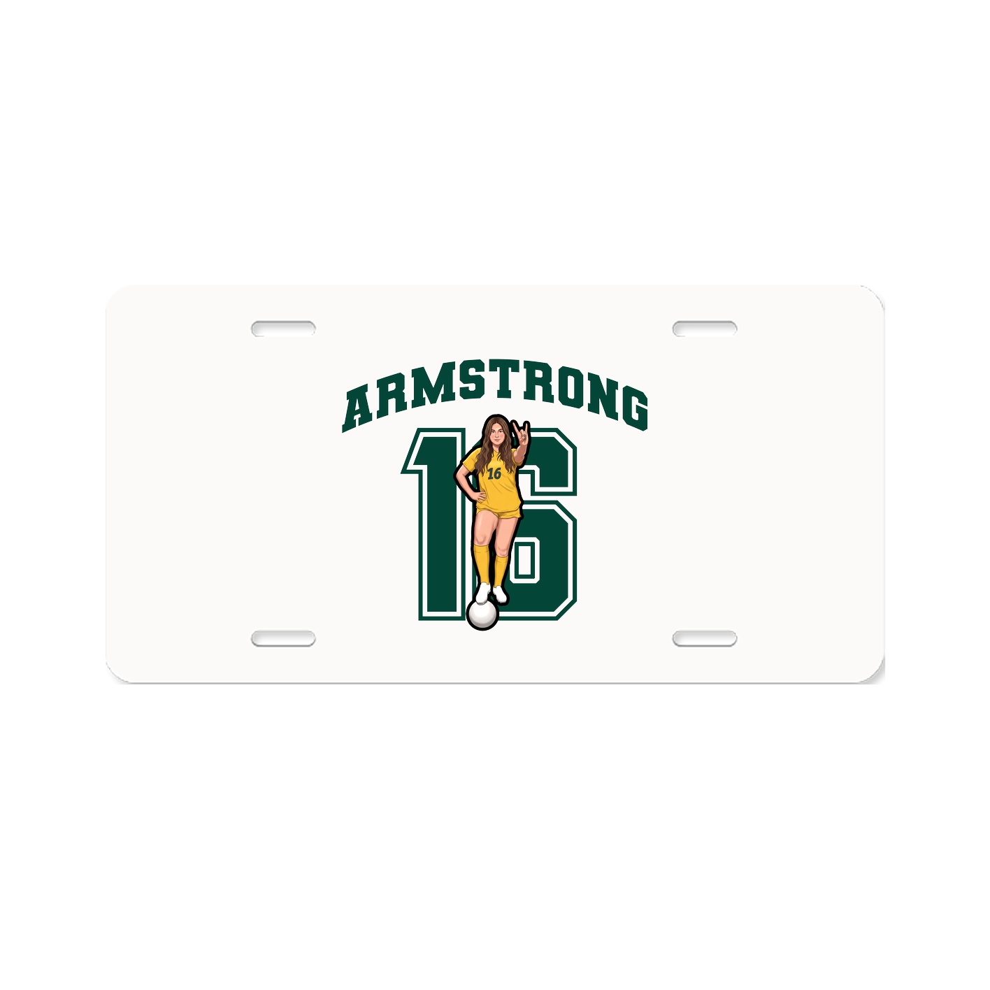 License Plate — Number in Classic