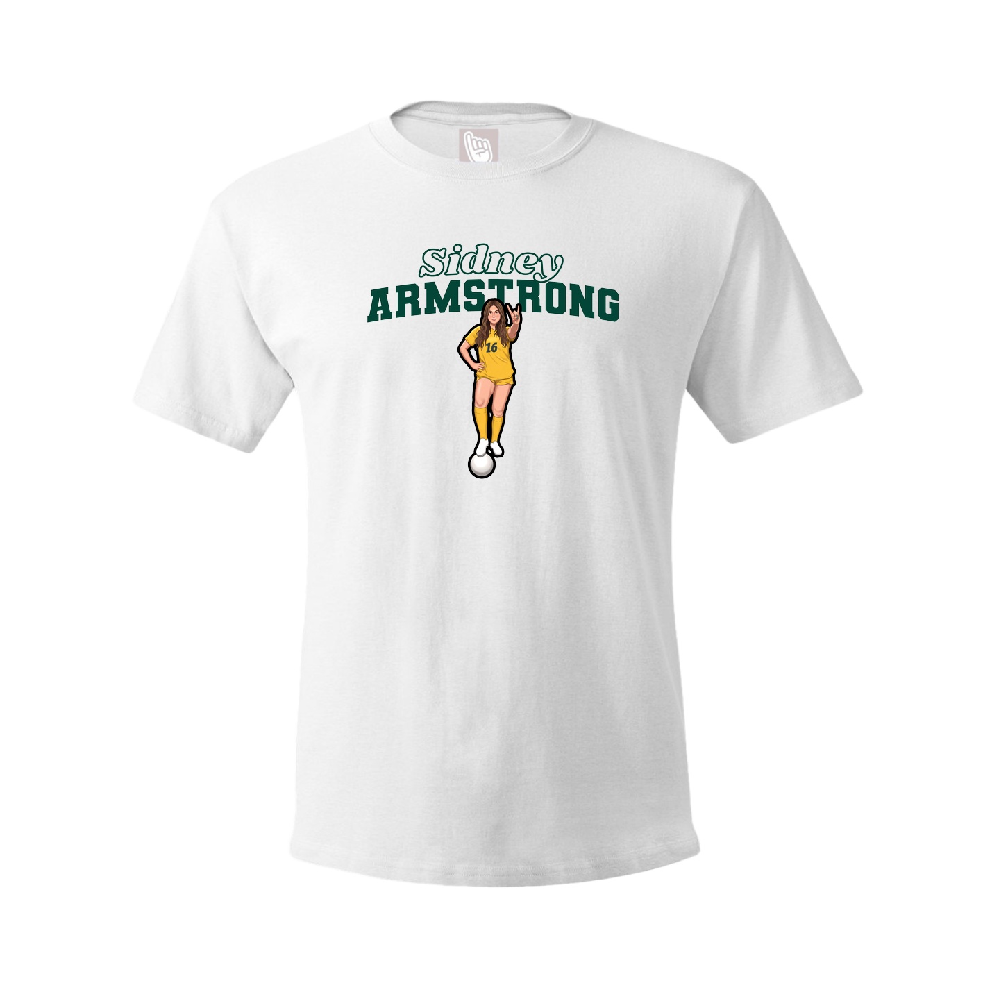 Tee — Name Arch in White