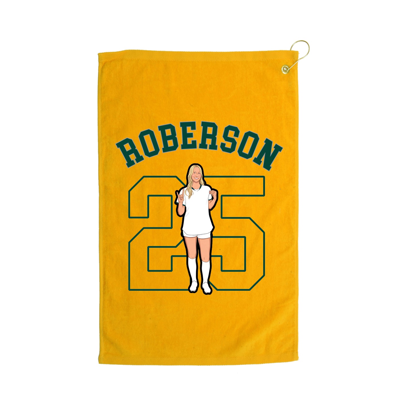 Golf Towel — Shirsey Arch in Gold