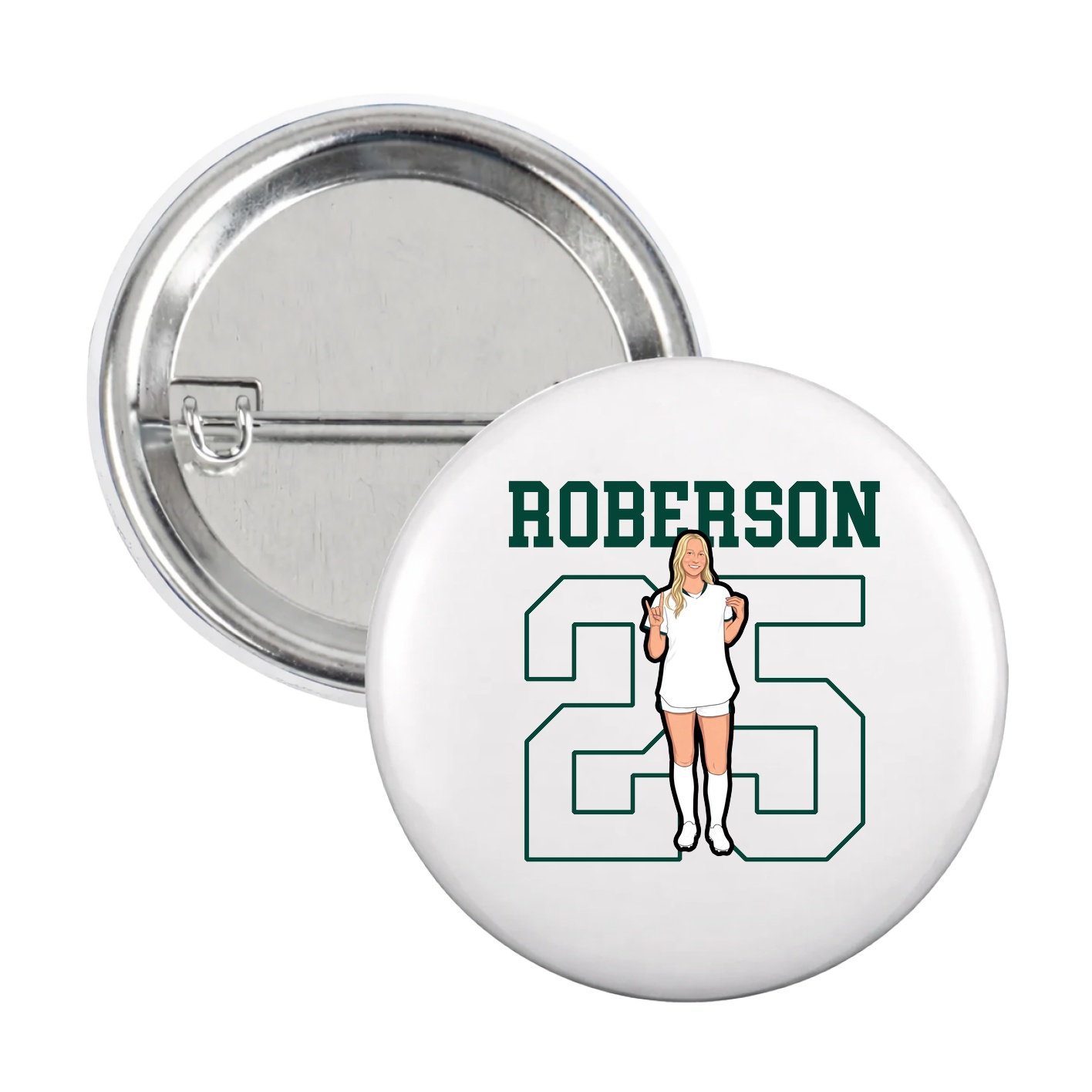 Game Day Button — Shirsey in White
