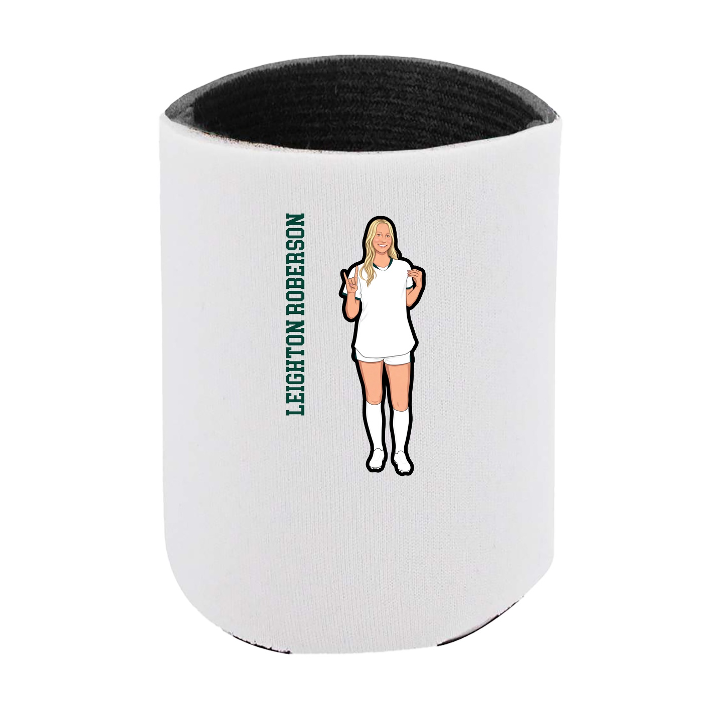 Can Holder — Name Vertical in White