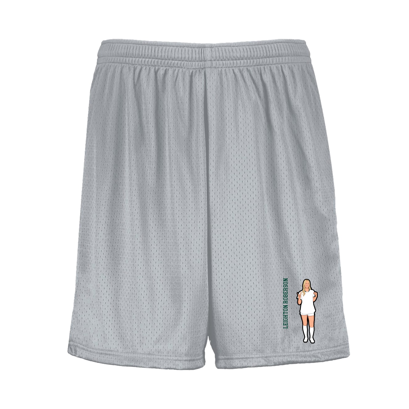 Shorts — Name Vertical in Silver