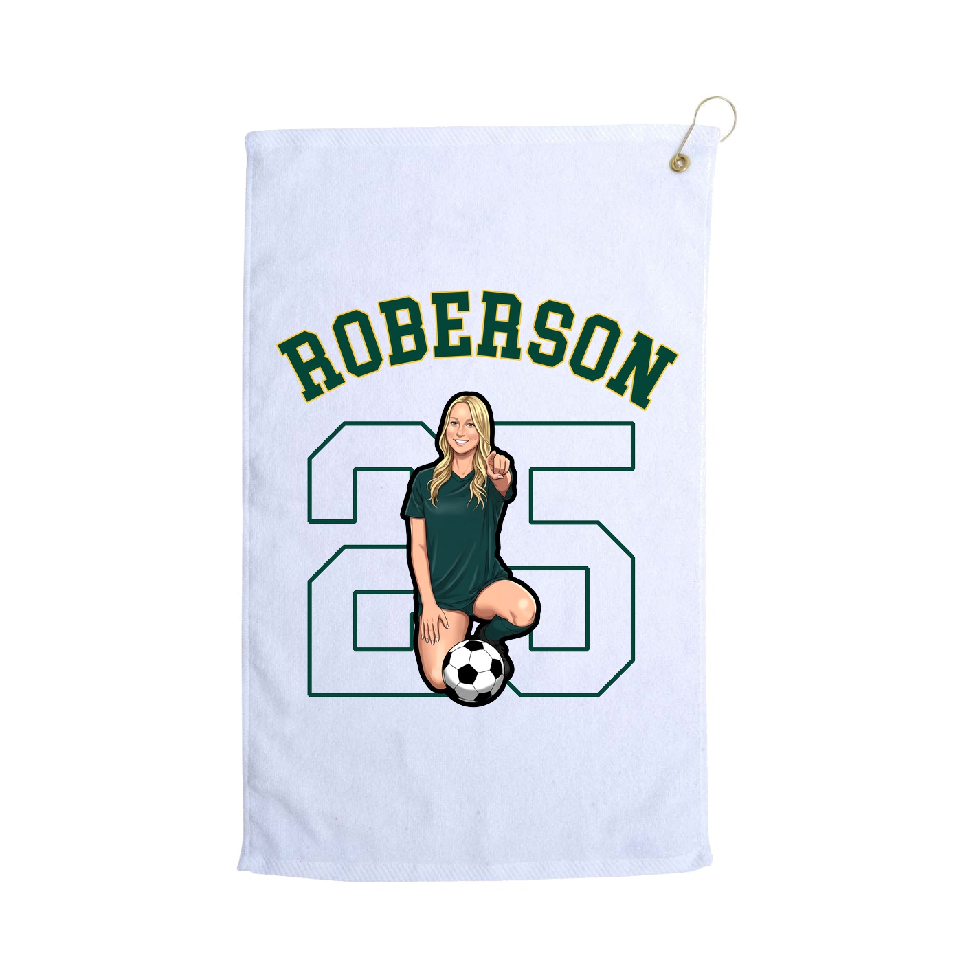 Golf Towel — Shirsey Arch in White