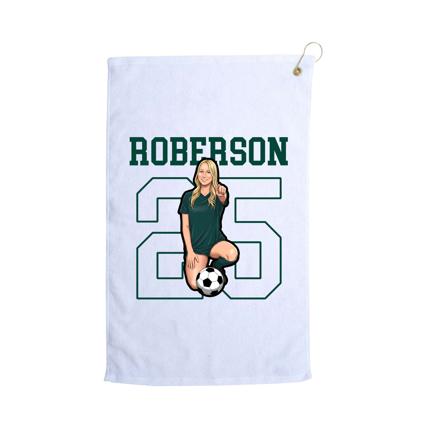 Golf Towel — Shirsey in White