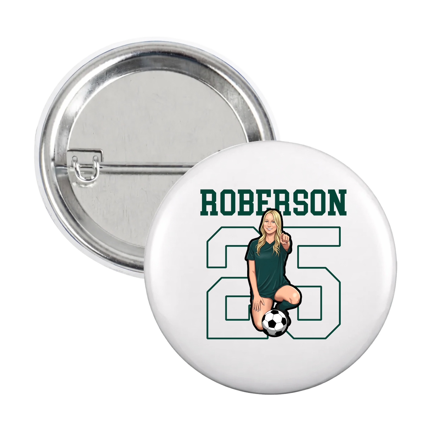 Game Day Button — Shirsey in White