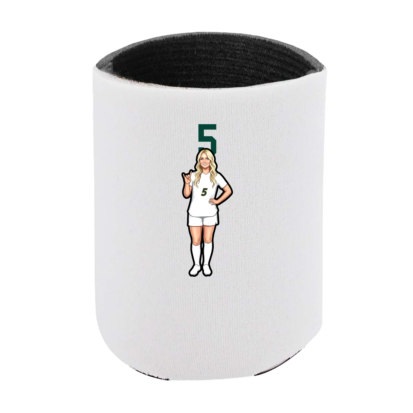 Can Holder — Number Top in White