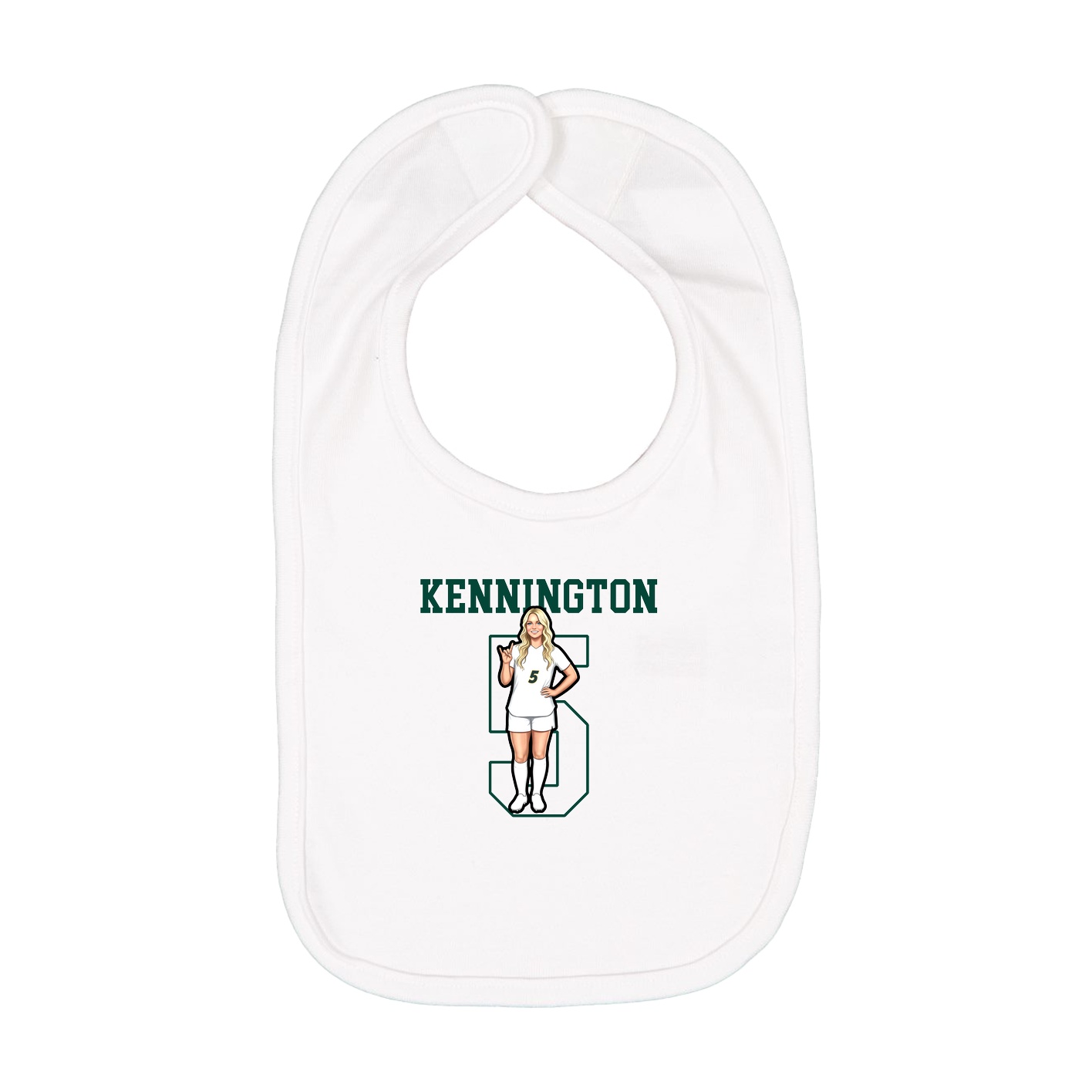 Infant Bib — Shirsey in White