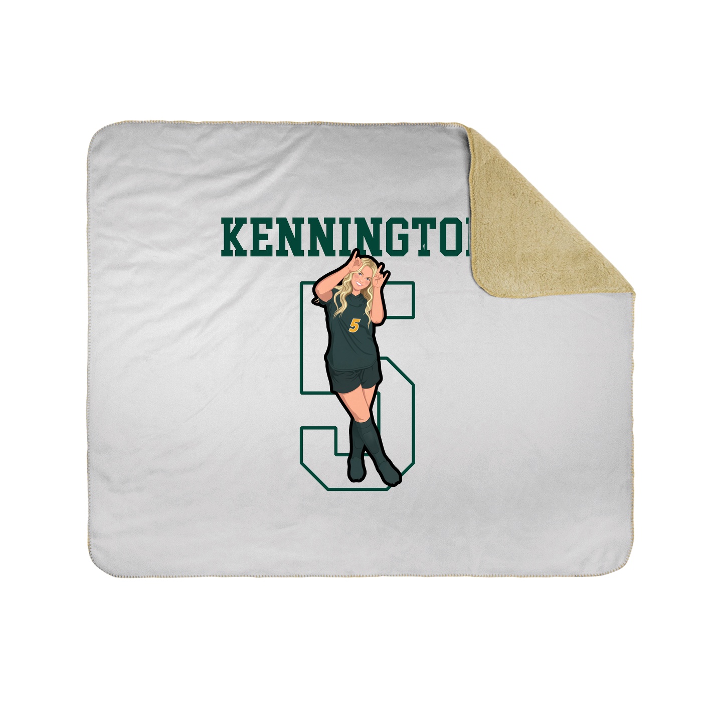 Throw Blanket — Shirsey in White