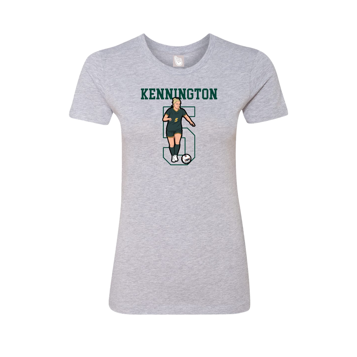 Fitted Women's Tee — Shirsey in Grey