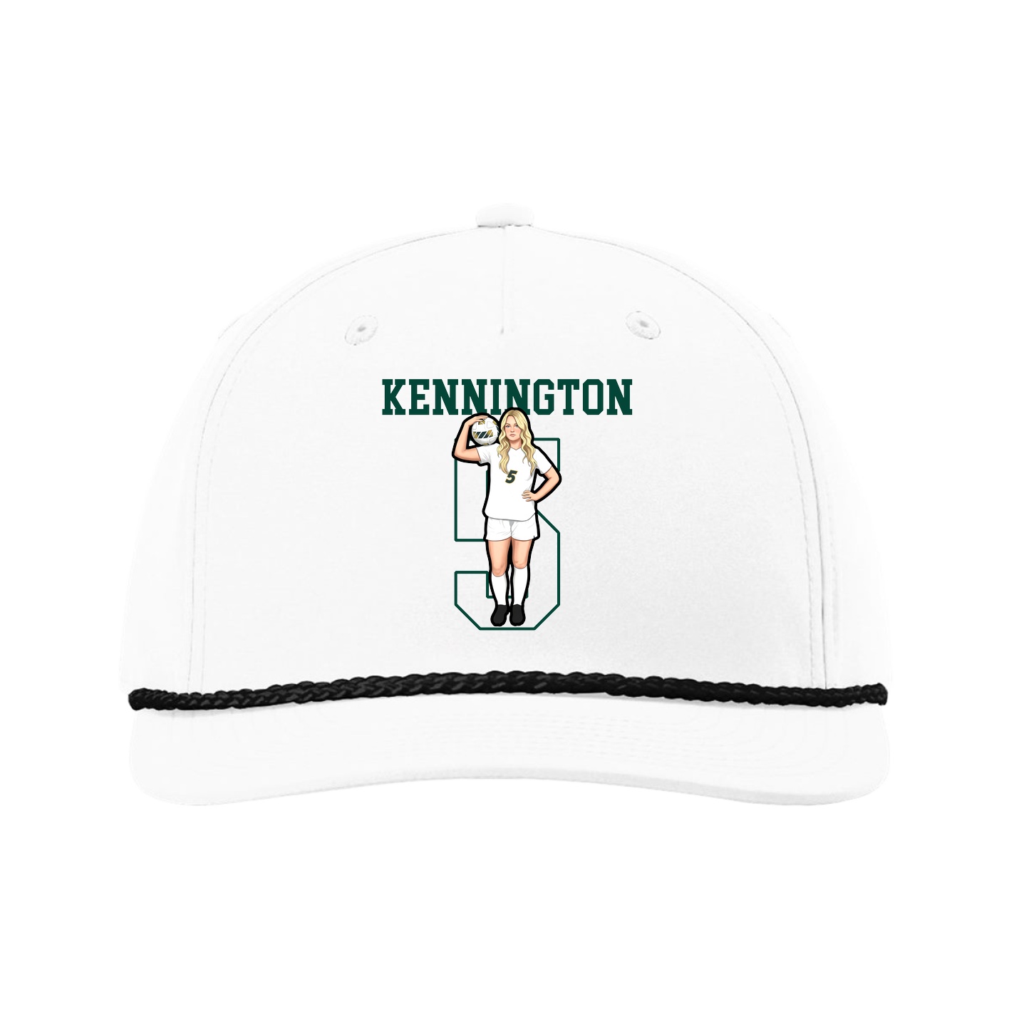 Five-Panel Classic Rope Cap — Shirsey in White