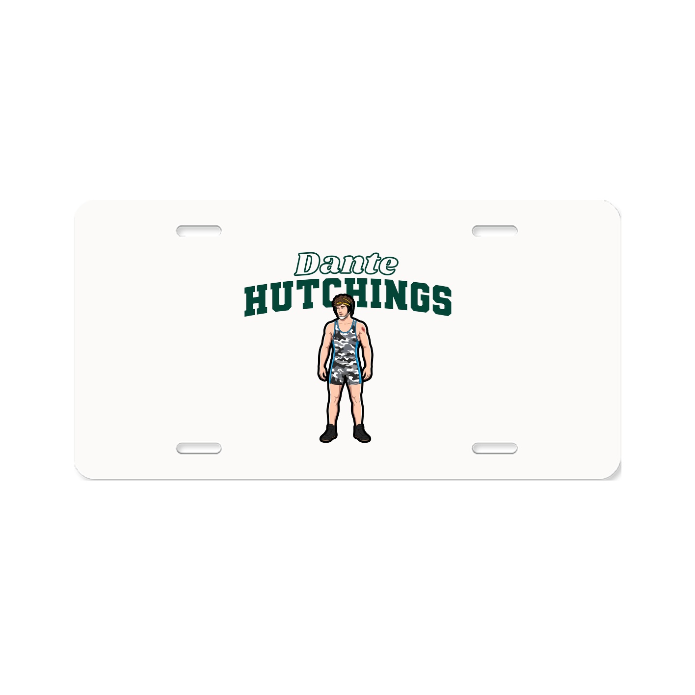 License Plate — Name Arch in Classic