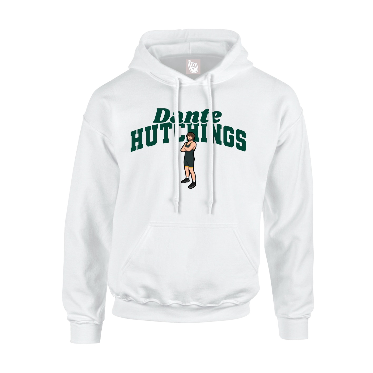 Youth Hoodie — Signature Arch in White