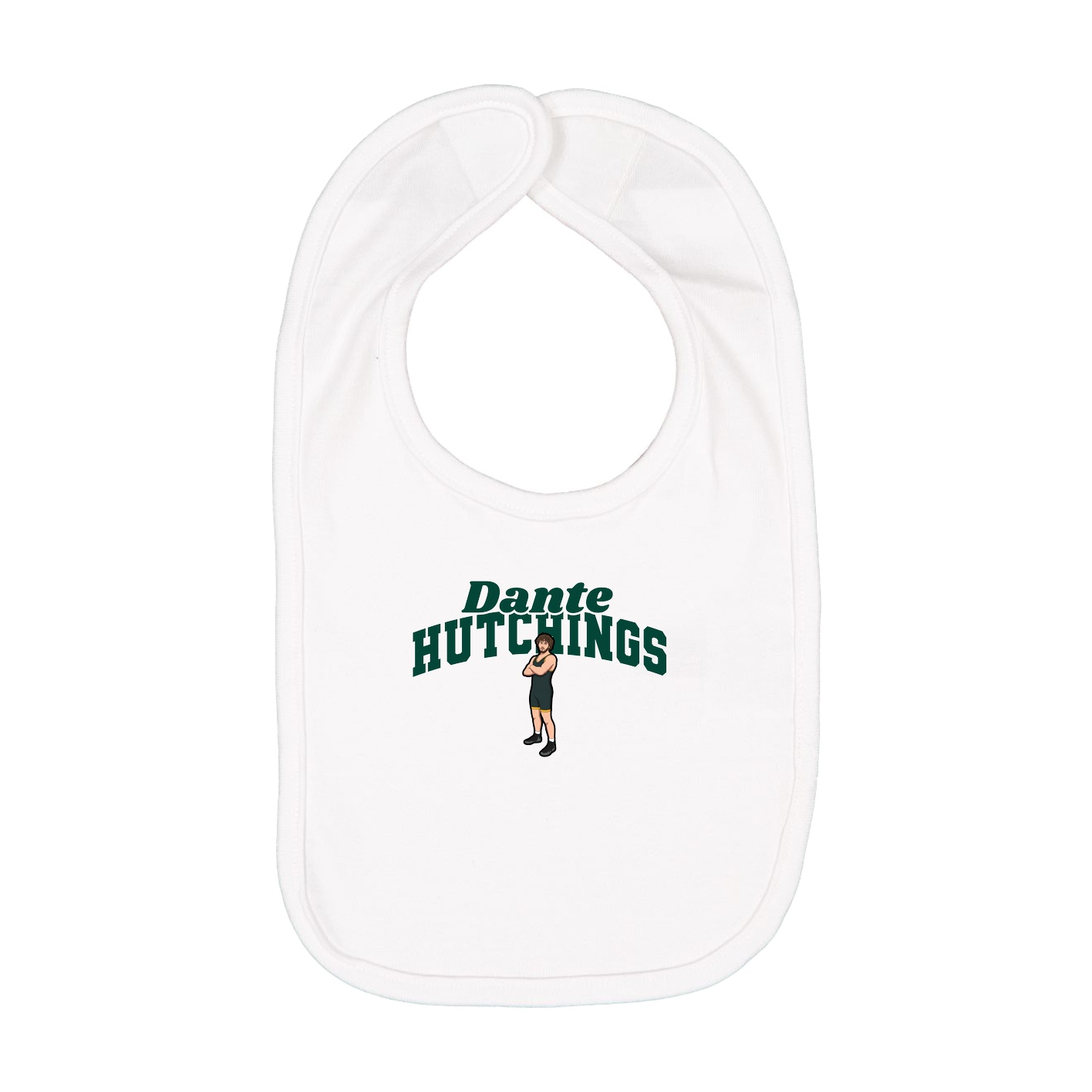 Infant Bib — Signature Arch in White