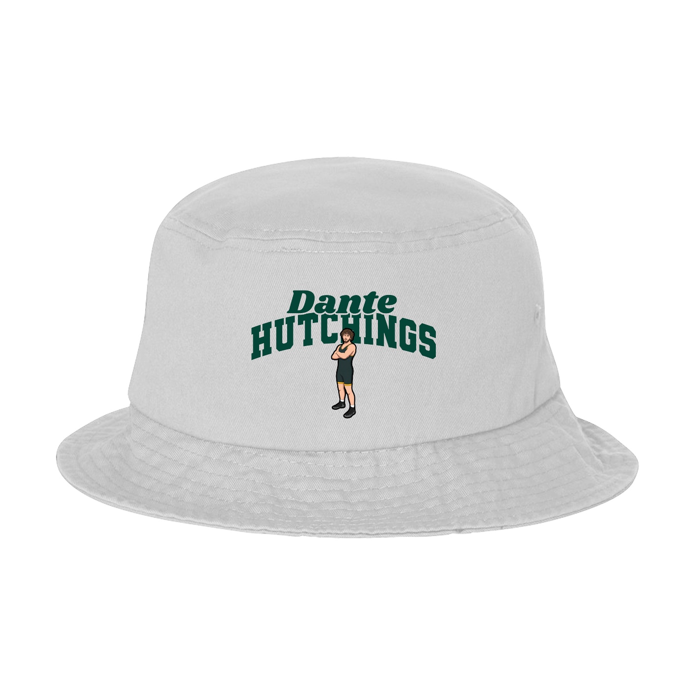 Bucket Cap — Signature Arch in White