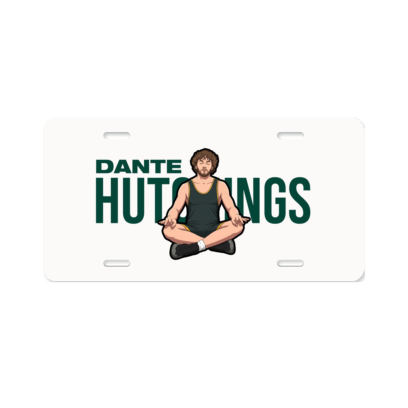 License Plate — Player Name in Classic