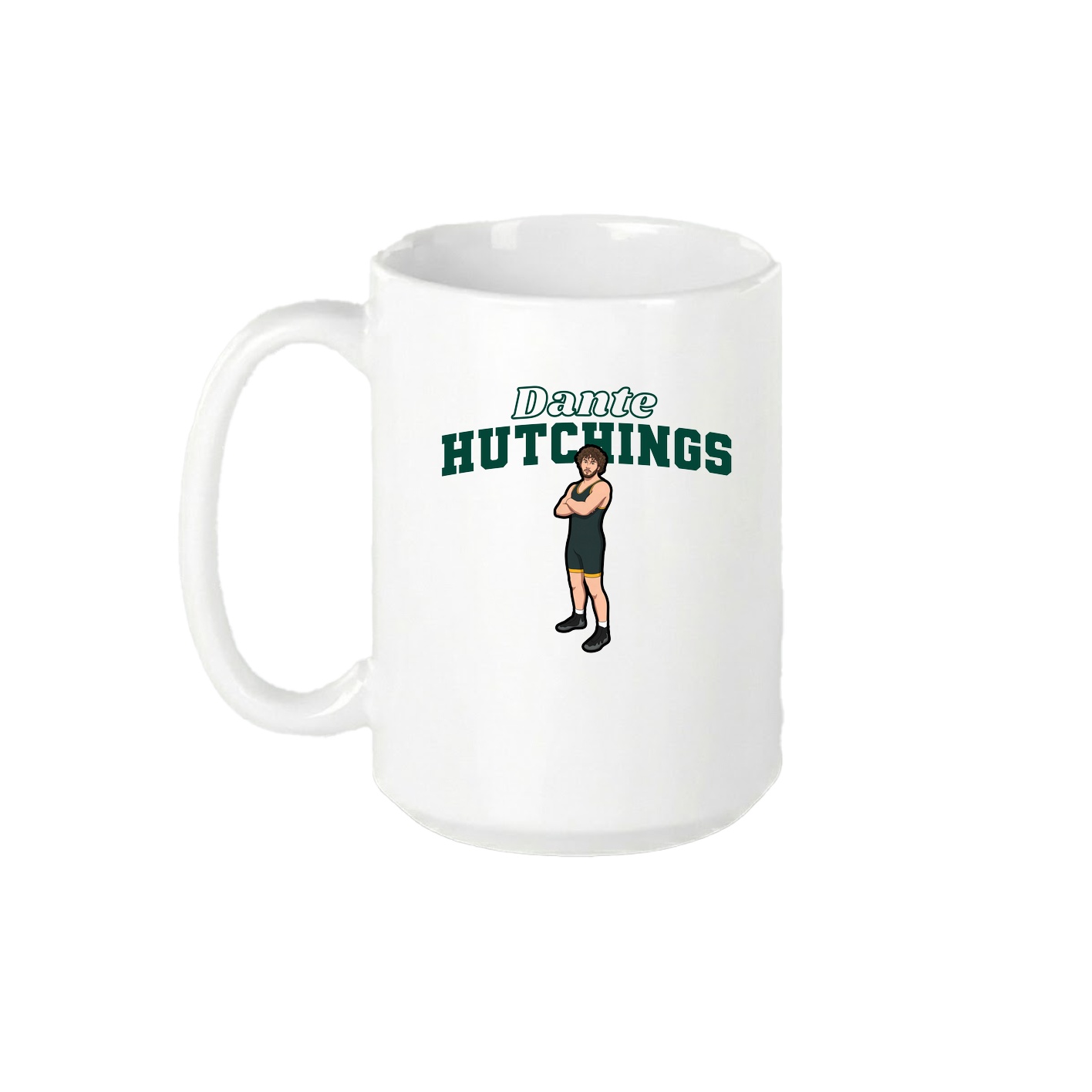 15oz Coffee Mug — Name Arch in White