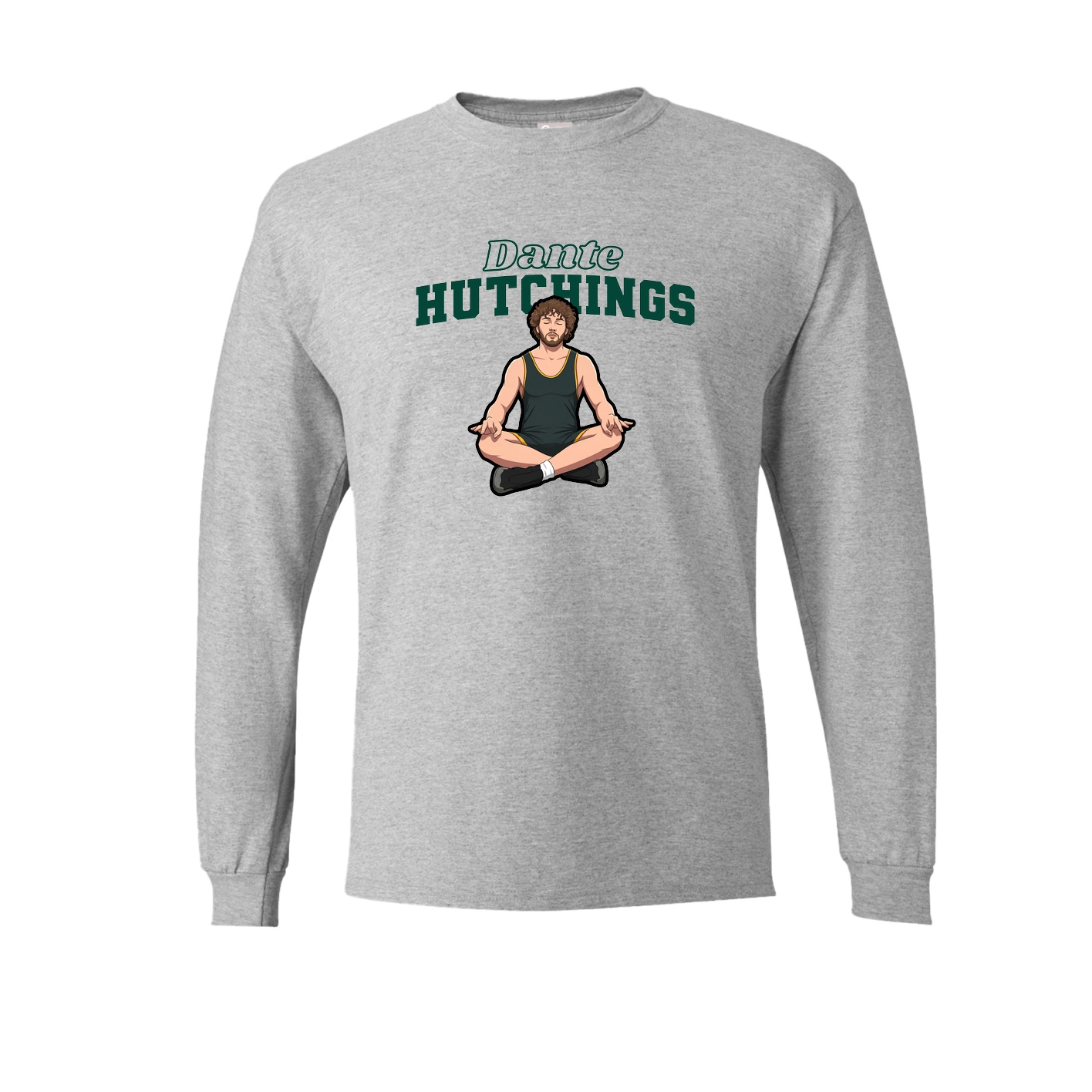 Long Sleeve Tee — Name Arch in Grey