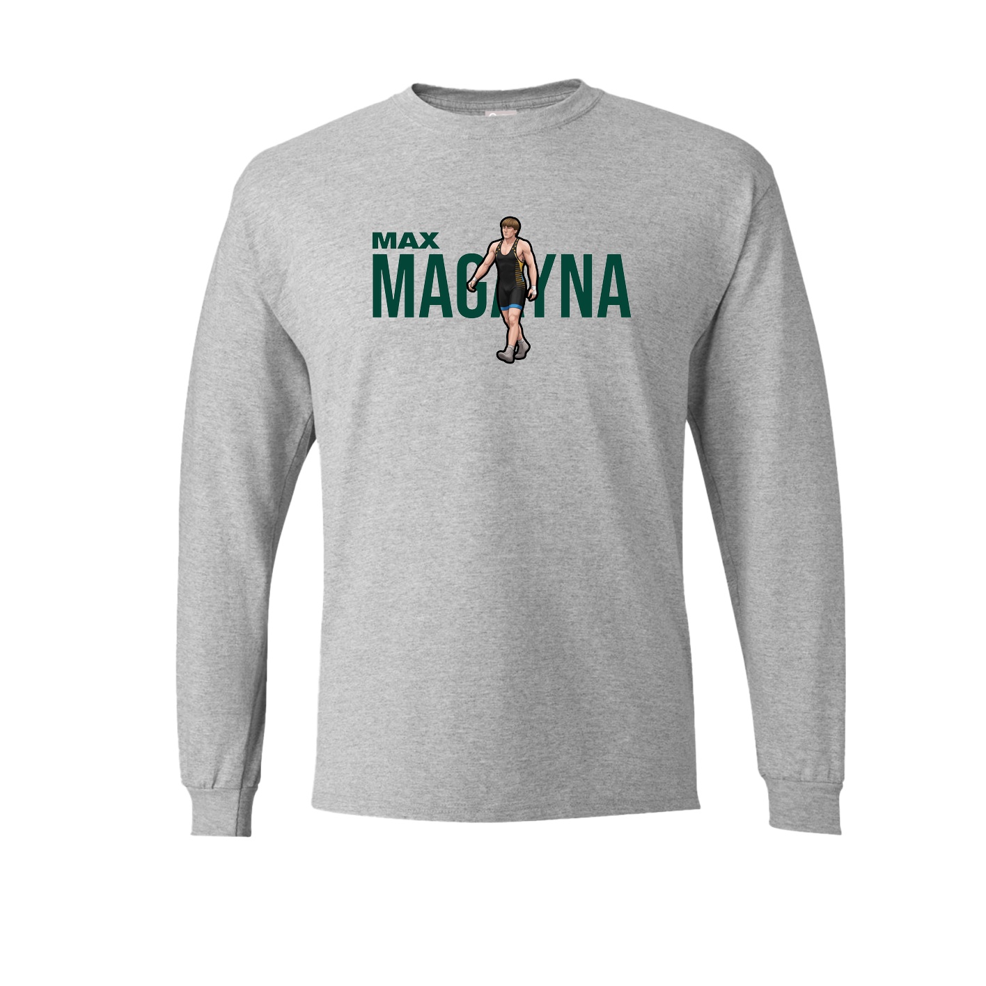 Long Sleeve Tee — Player Name in Grey