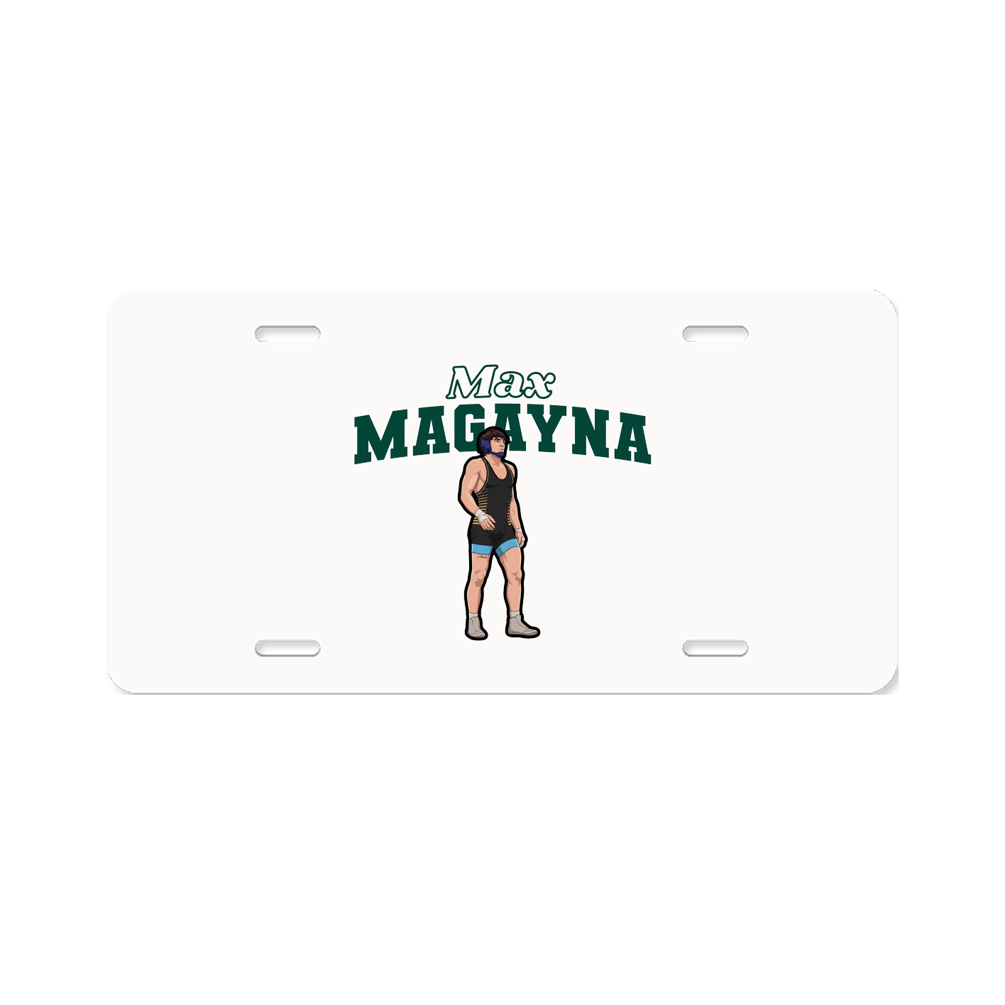 License Plate — Name Arch in Classic