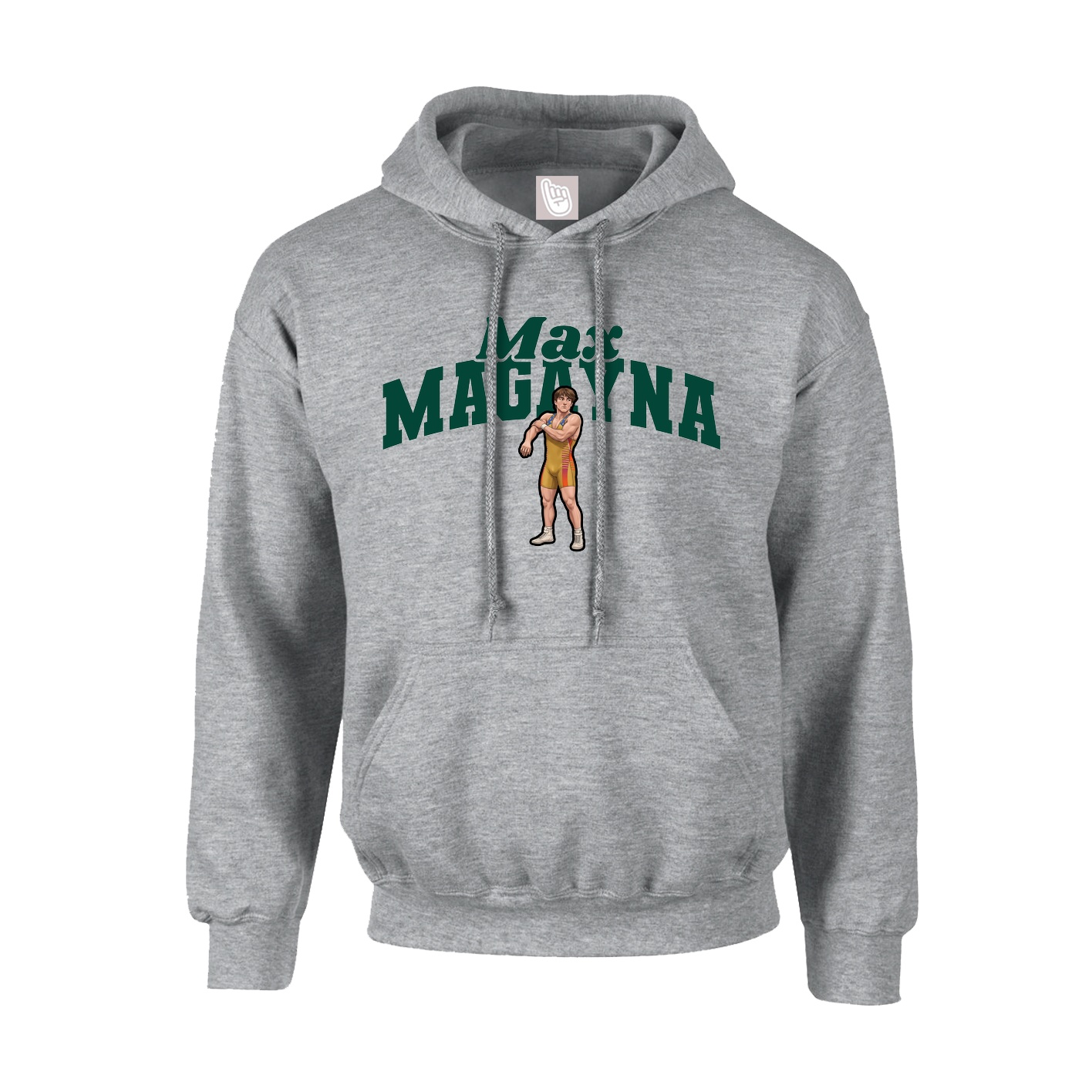 Youth Hoodie — Signature Arch in Grey