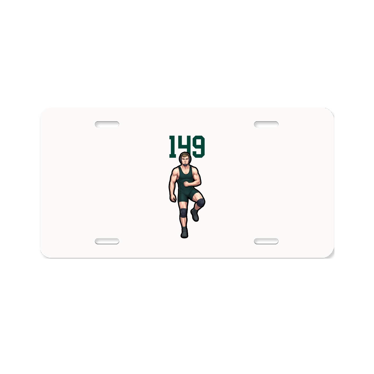 License Plate — Number Top in Classic