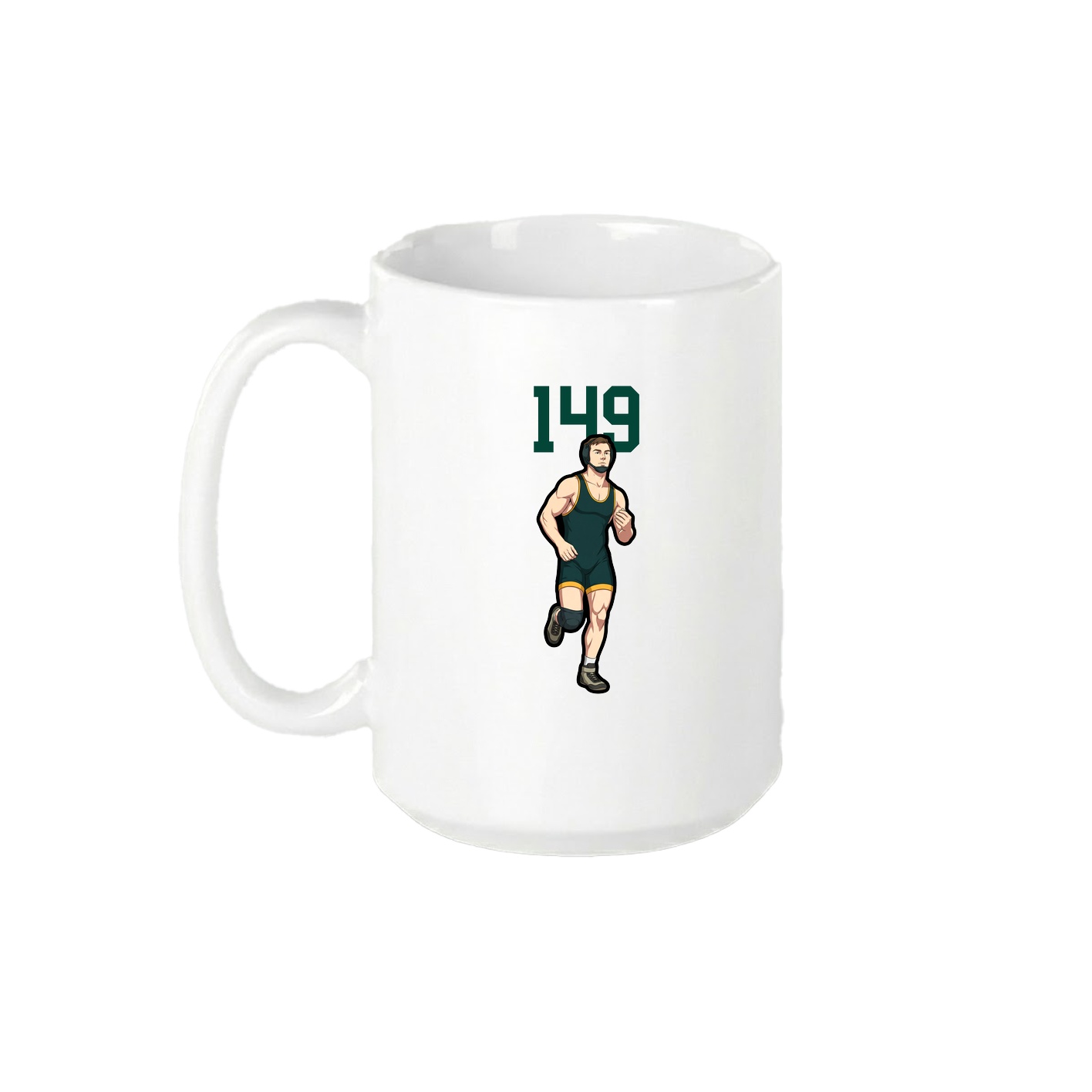 15oz Coffee Mug — Number Top in White