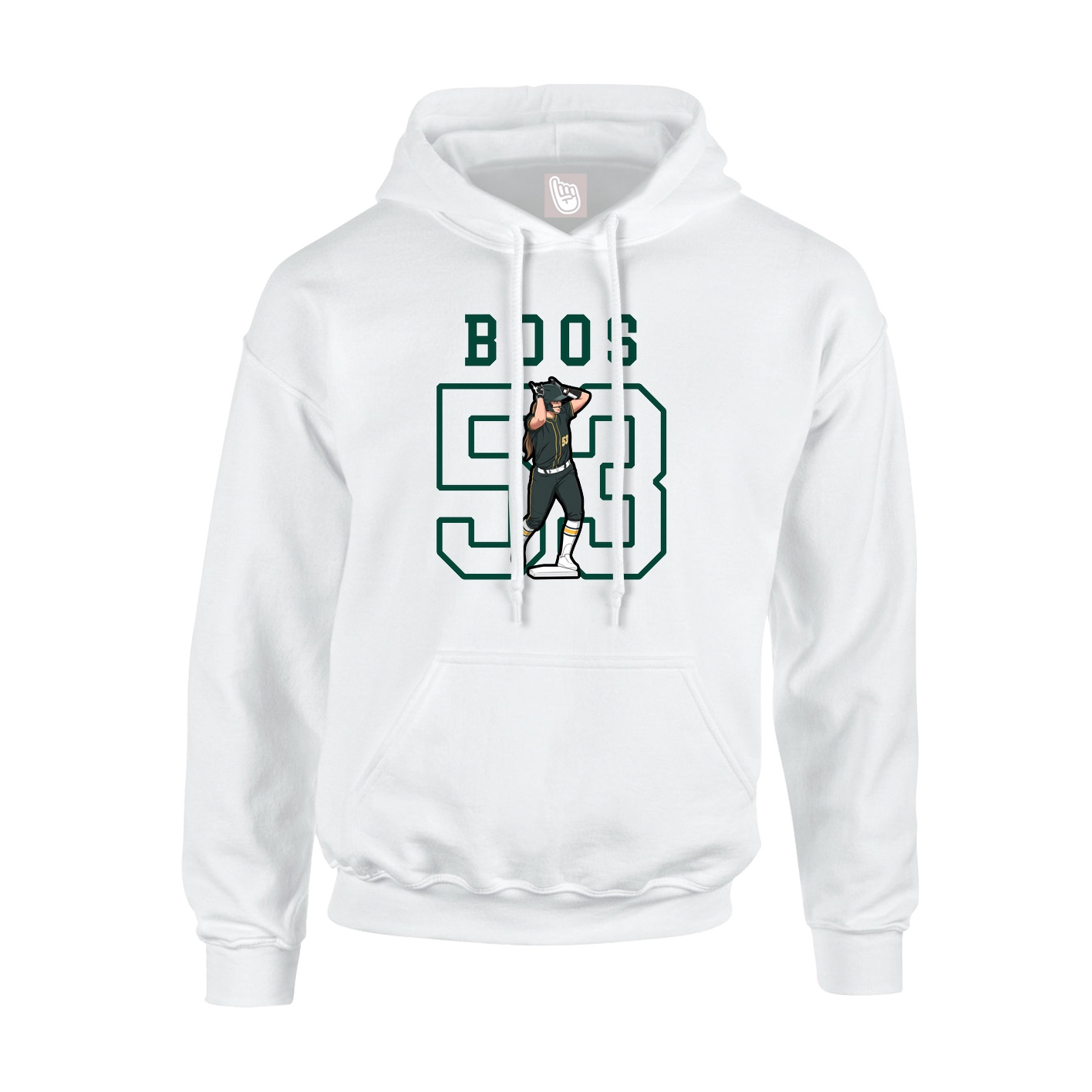Hoodie — Shirsey in White