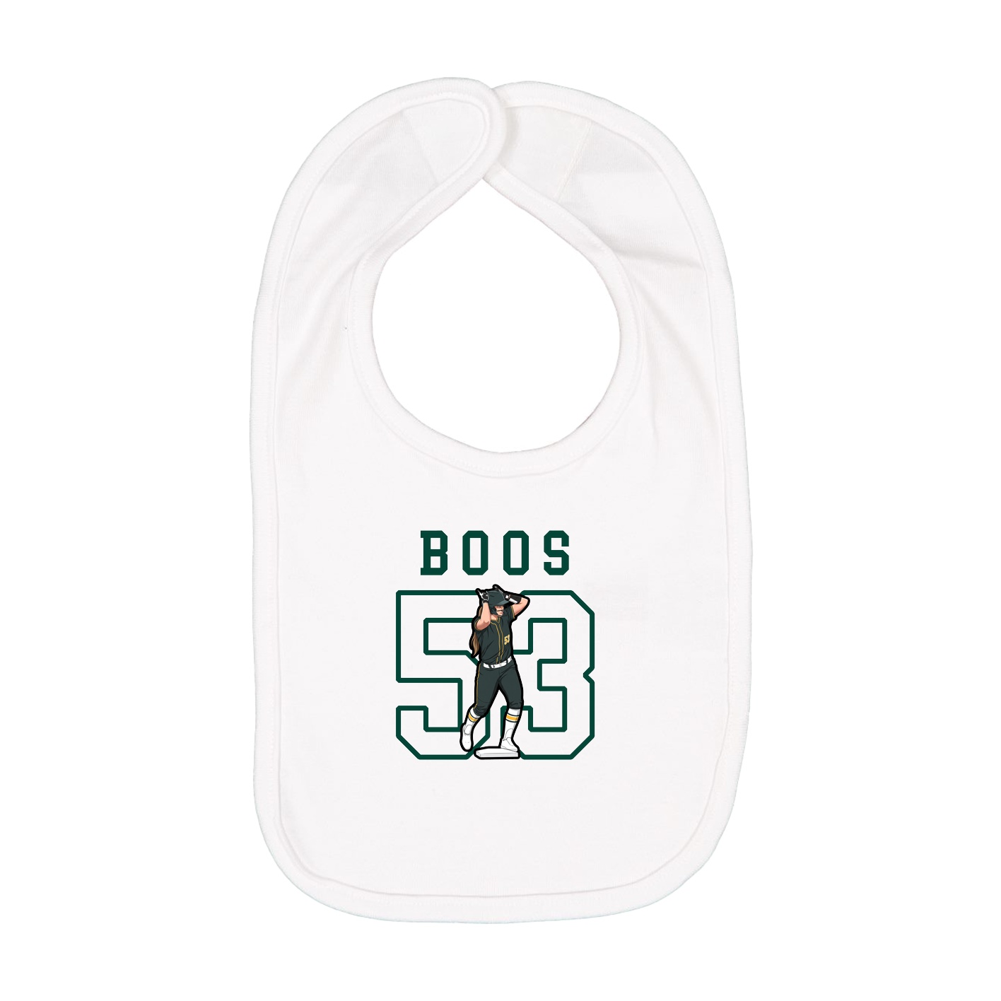 Infant Bib — Shirsey in White