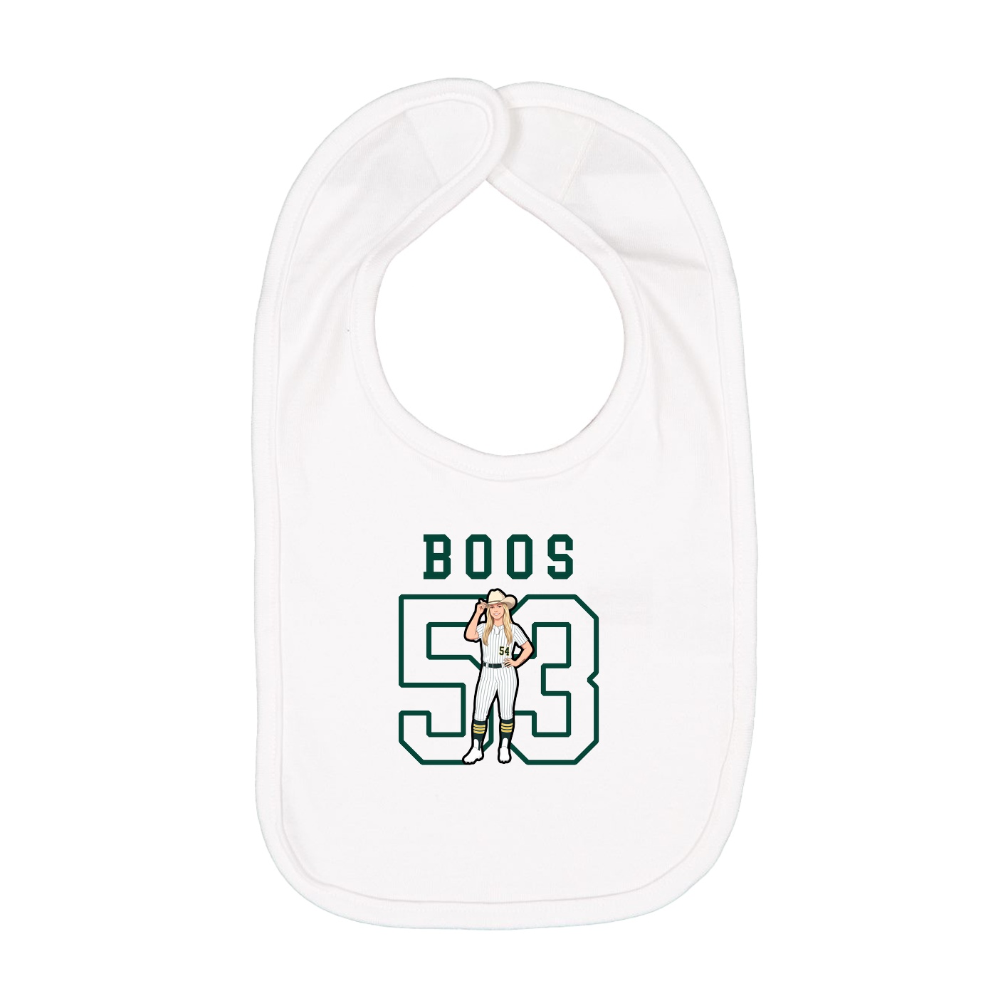 Infant Bib — Shirsey in White