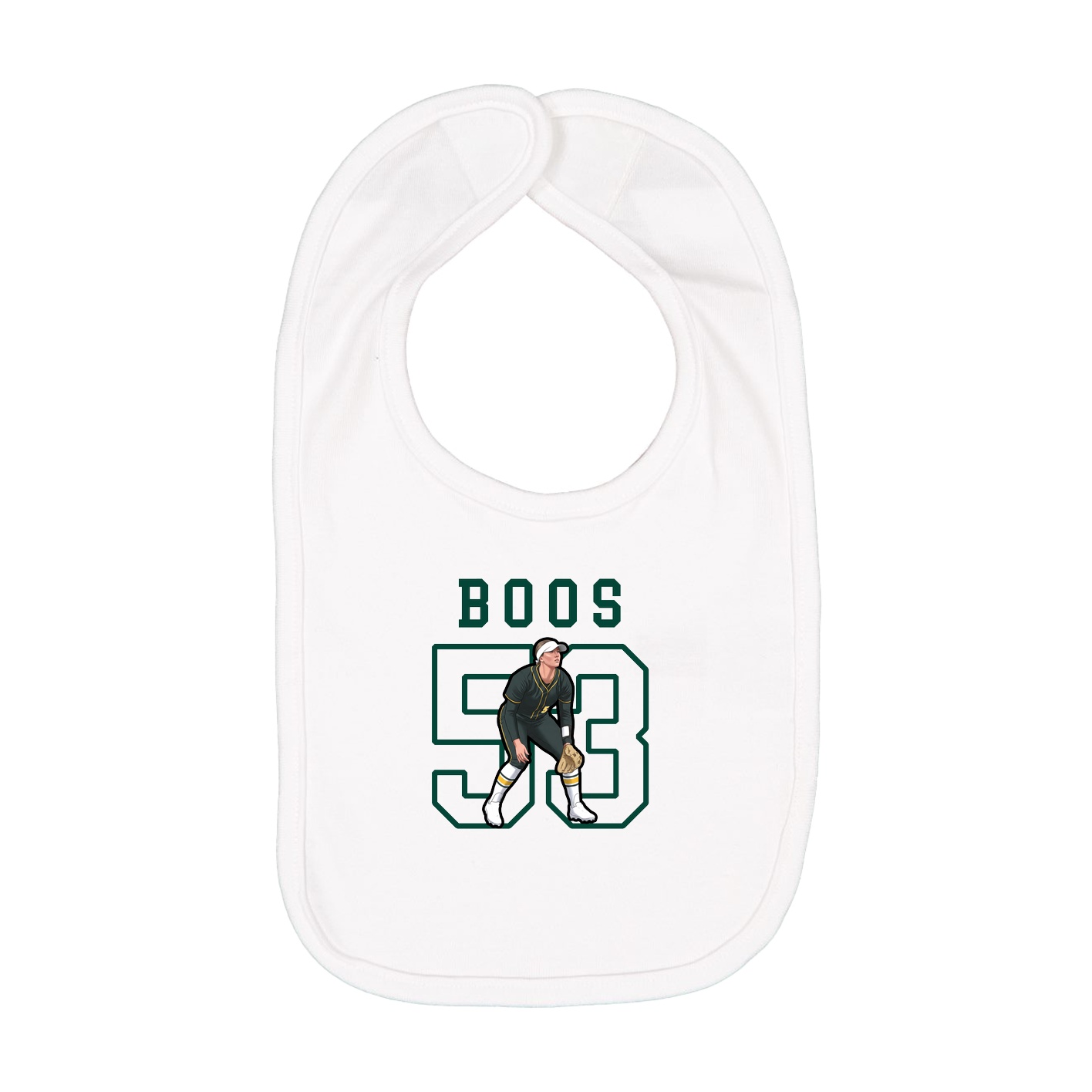 Infant Bib — Shirsey in White