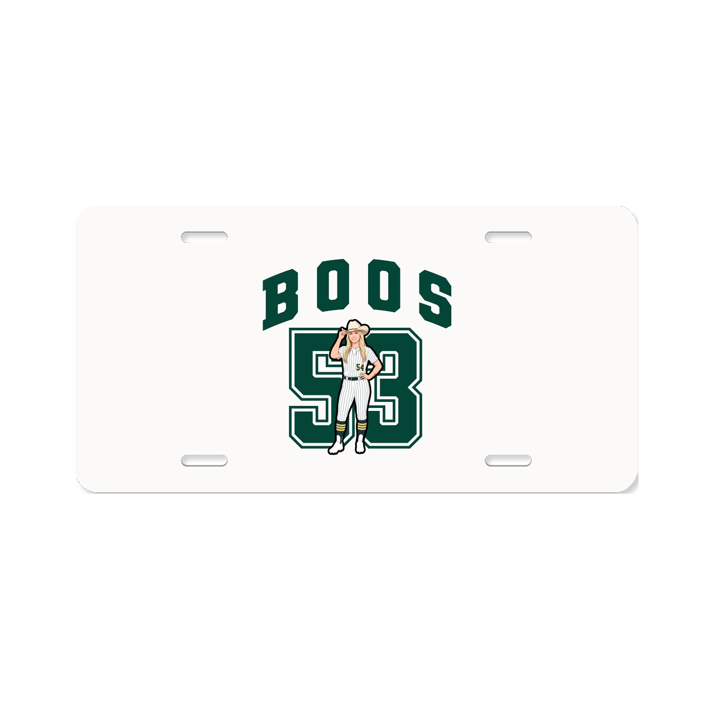License Plate — Number in Classic