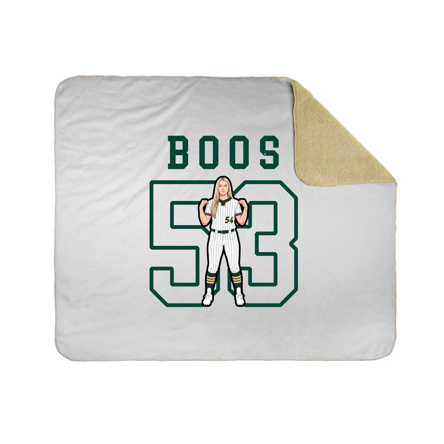 Throw Blanket — Shirsey in White