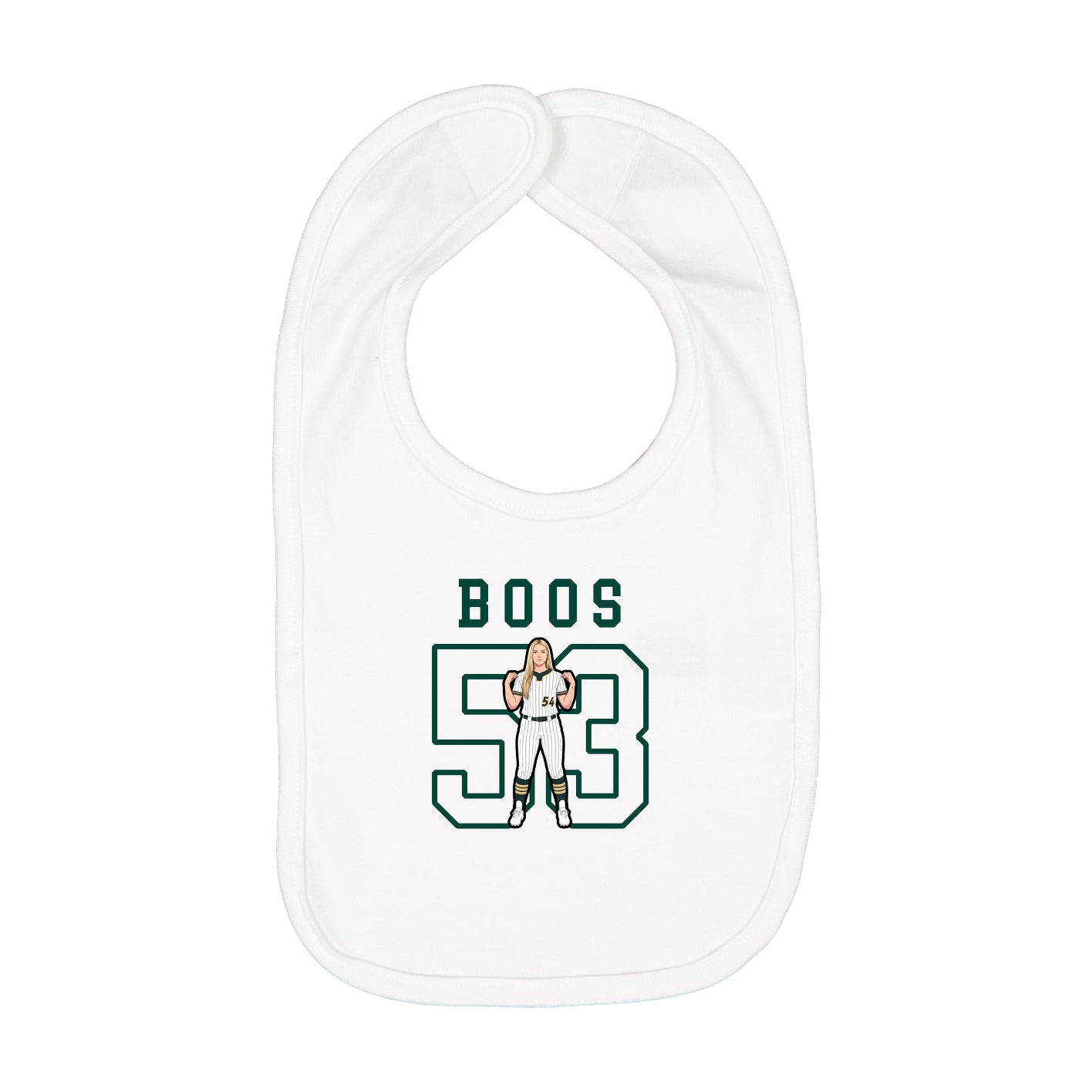 Infant Bib — Shirsey in White