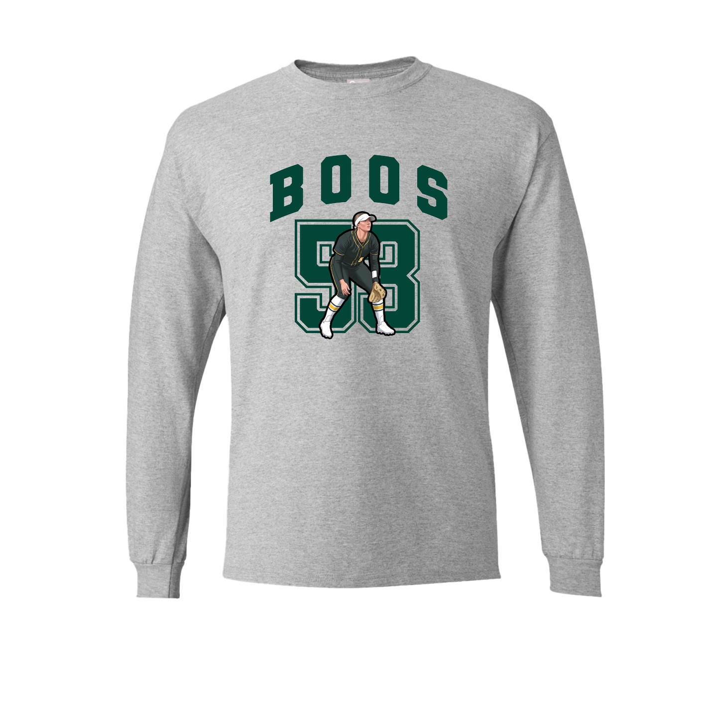 Long Sleeve Tee — Number in Grey