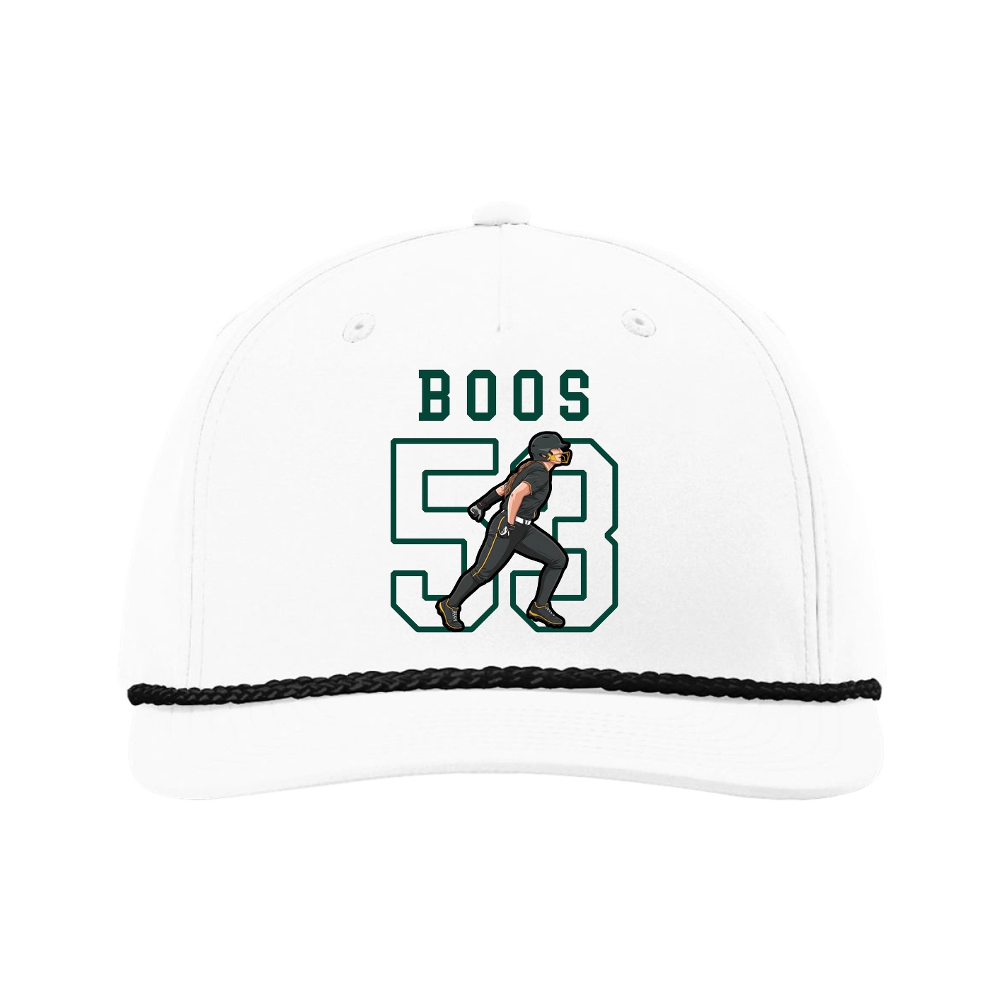 Five-Panel Classic Rope Cap — Shirsey in White