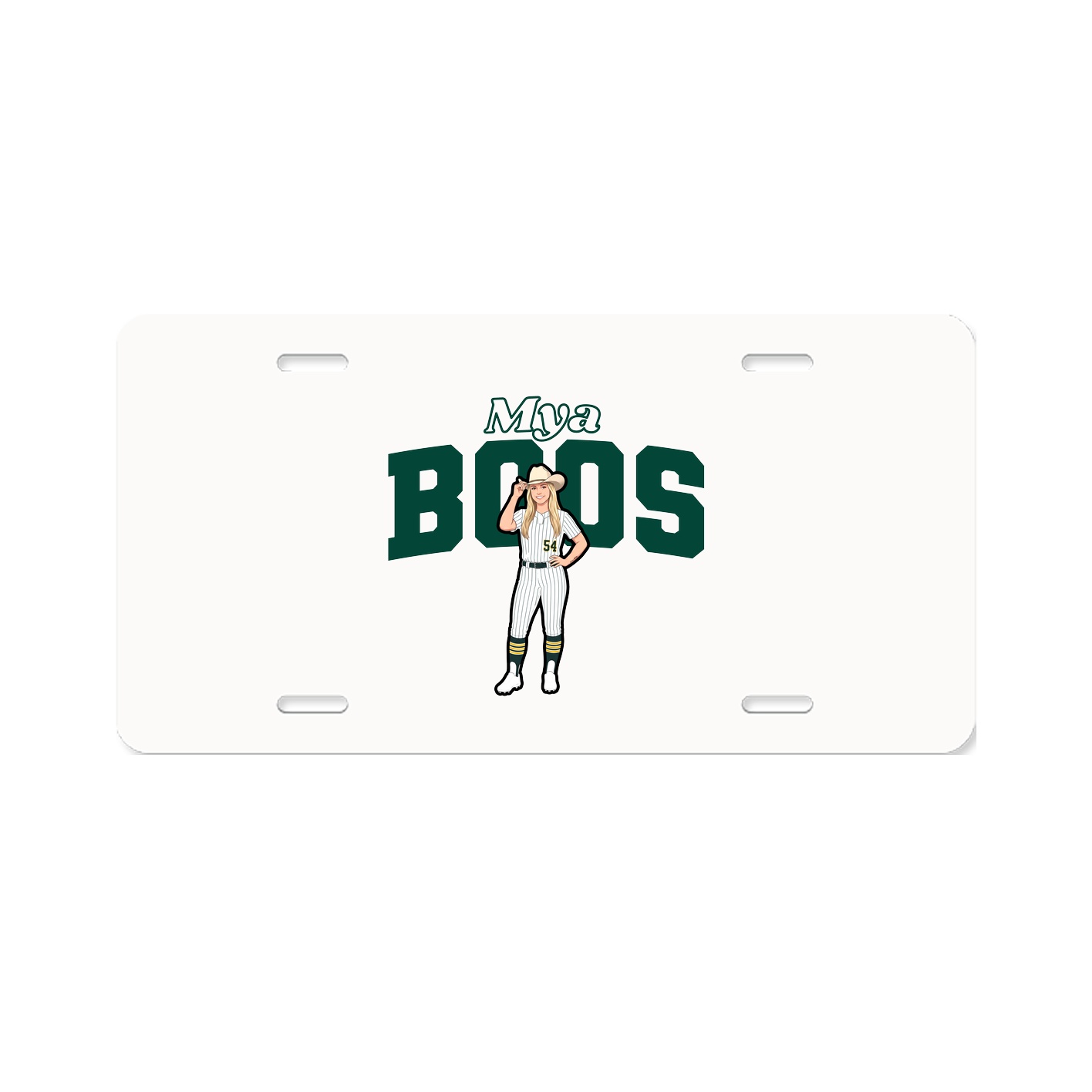 License Plate — Name Arch in Classic