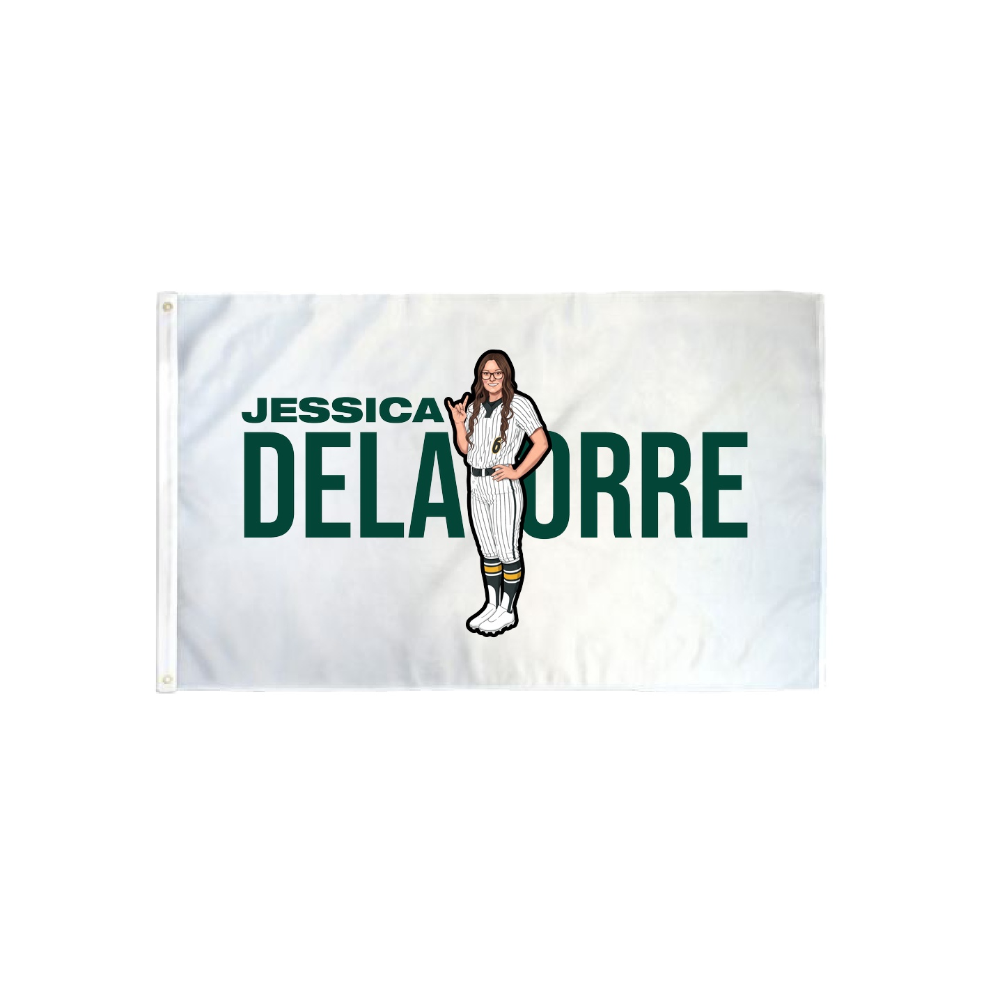 3x5 Flag — Player Name in Classic