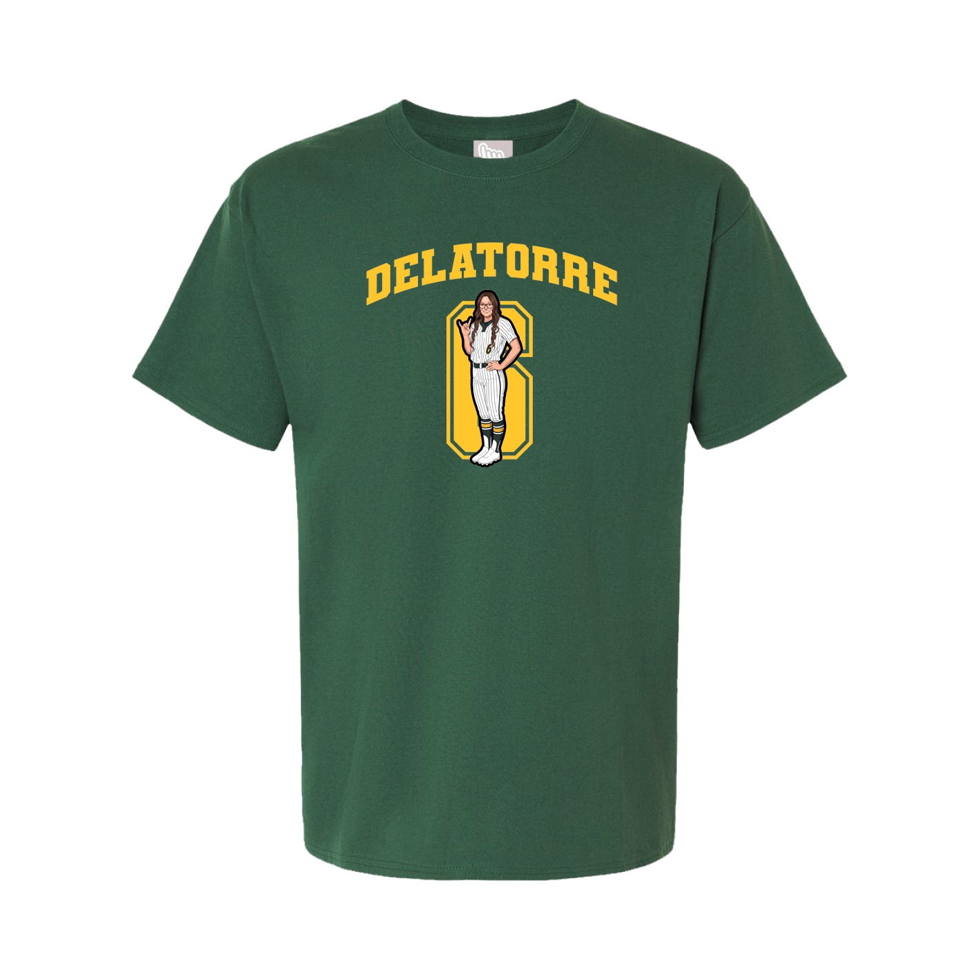 Tee — Number in Green