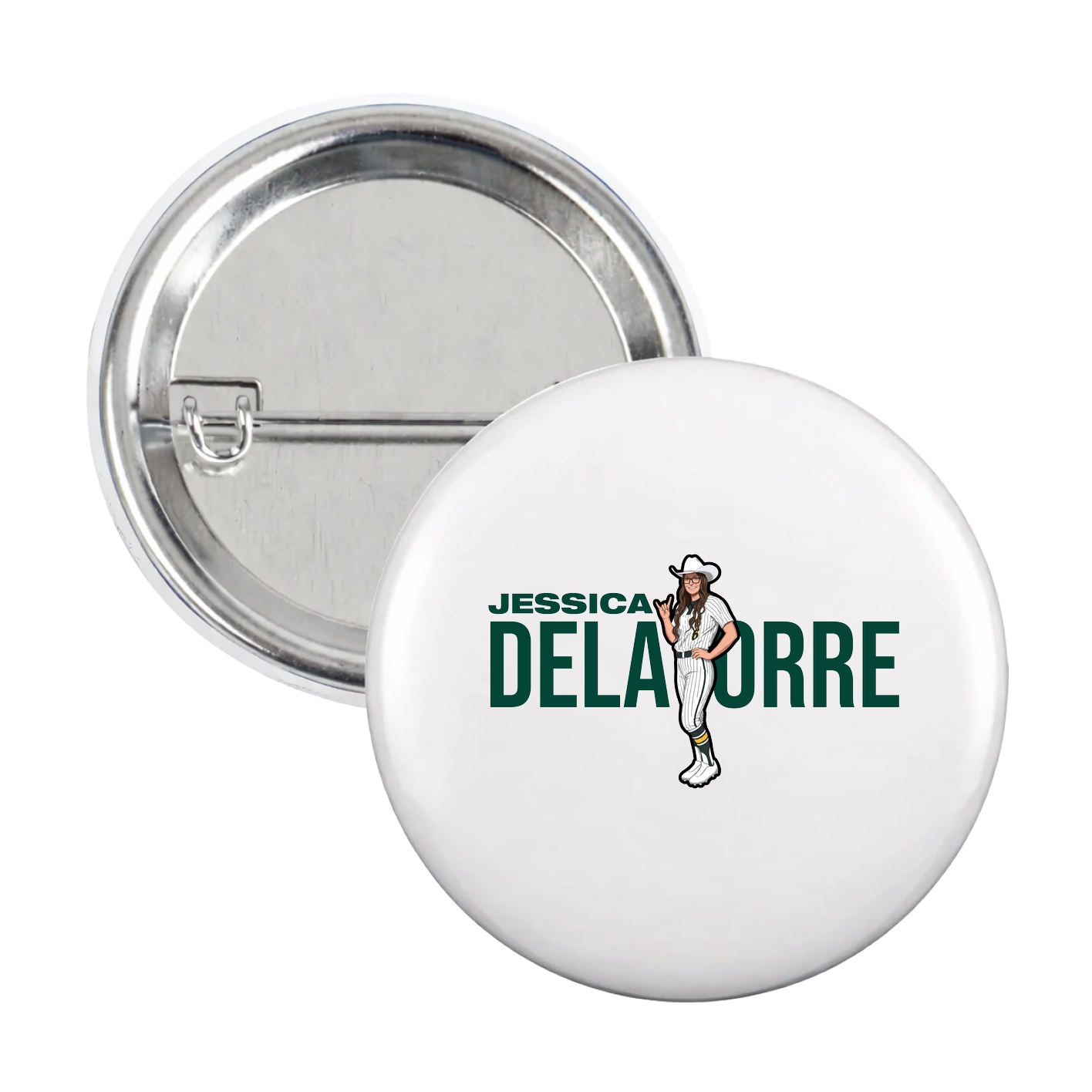 Game Day Button — Player Name in White