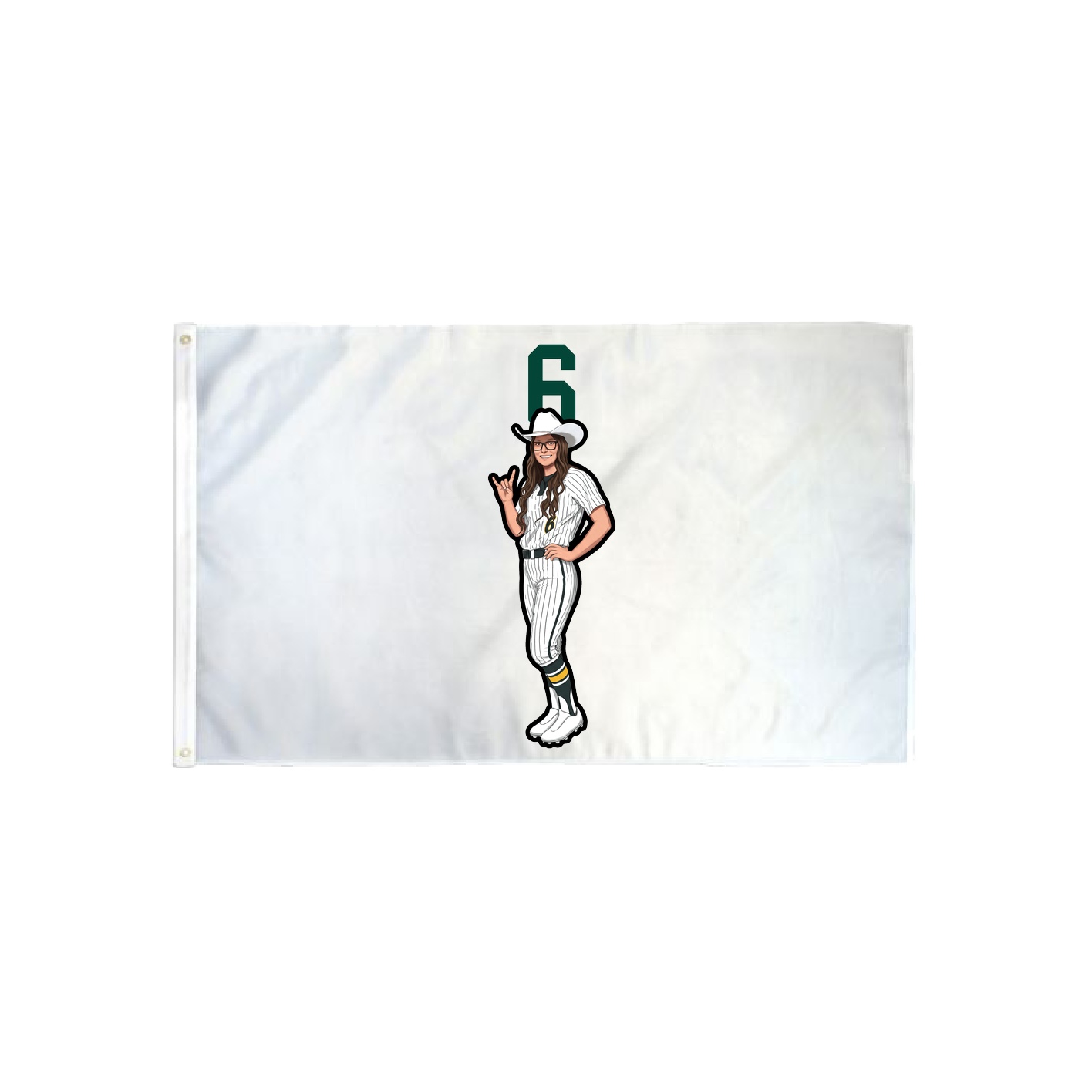 3x5 Flag — Number Top in Classic