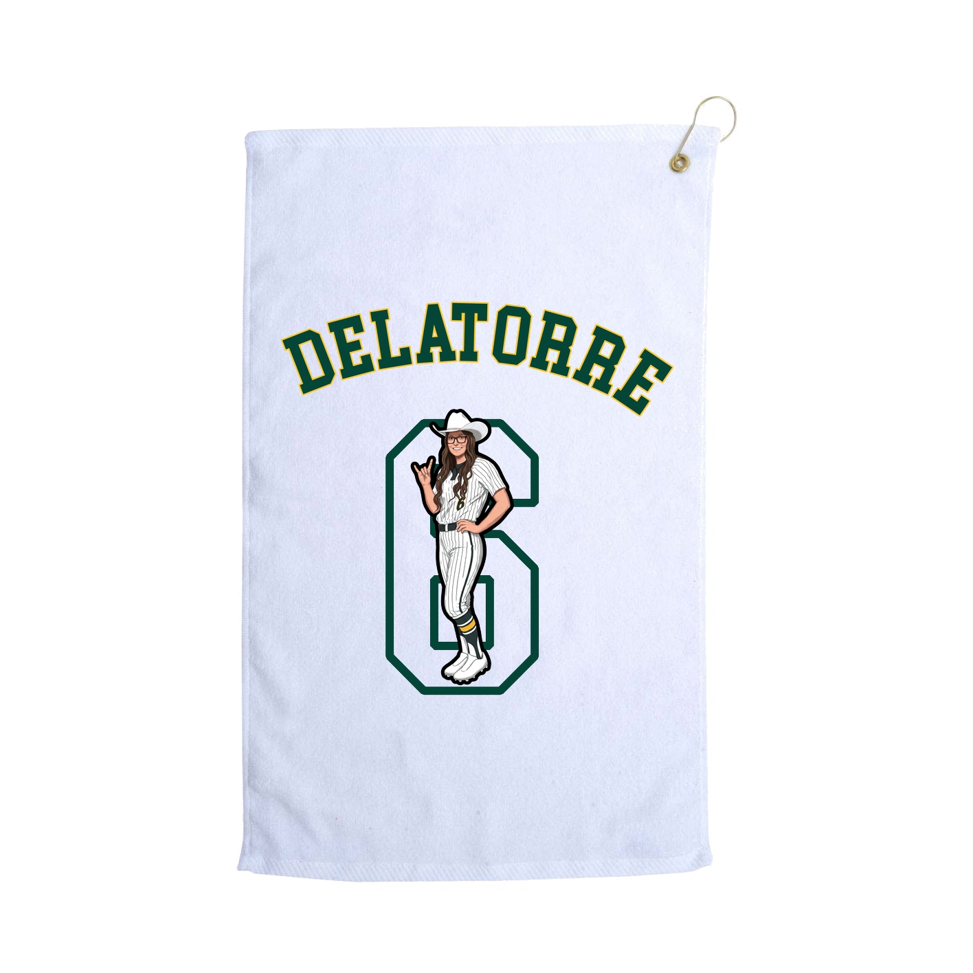 Golf Towel — Shirsey Arch in White