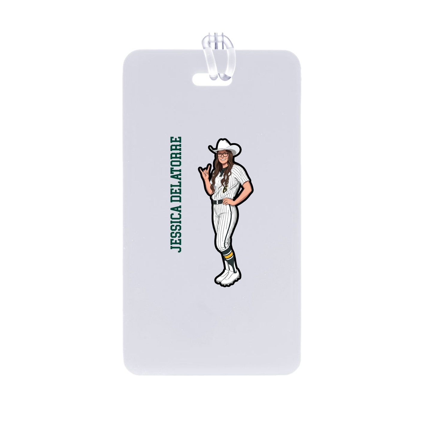 Bag Tag — Name Vertical in Classic
