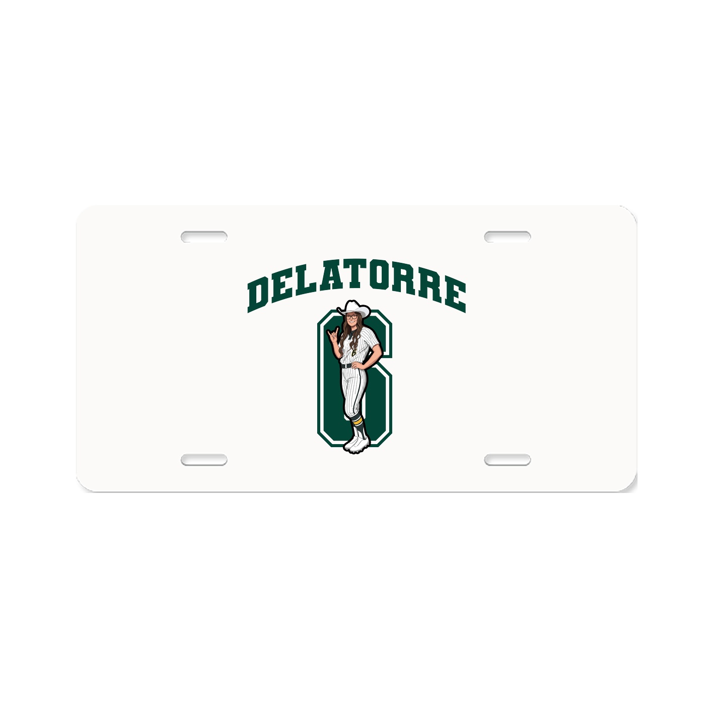 License Plate — Number in Classic