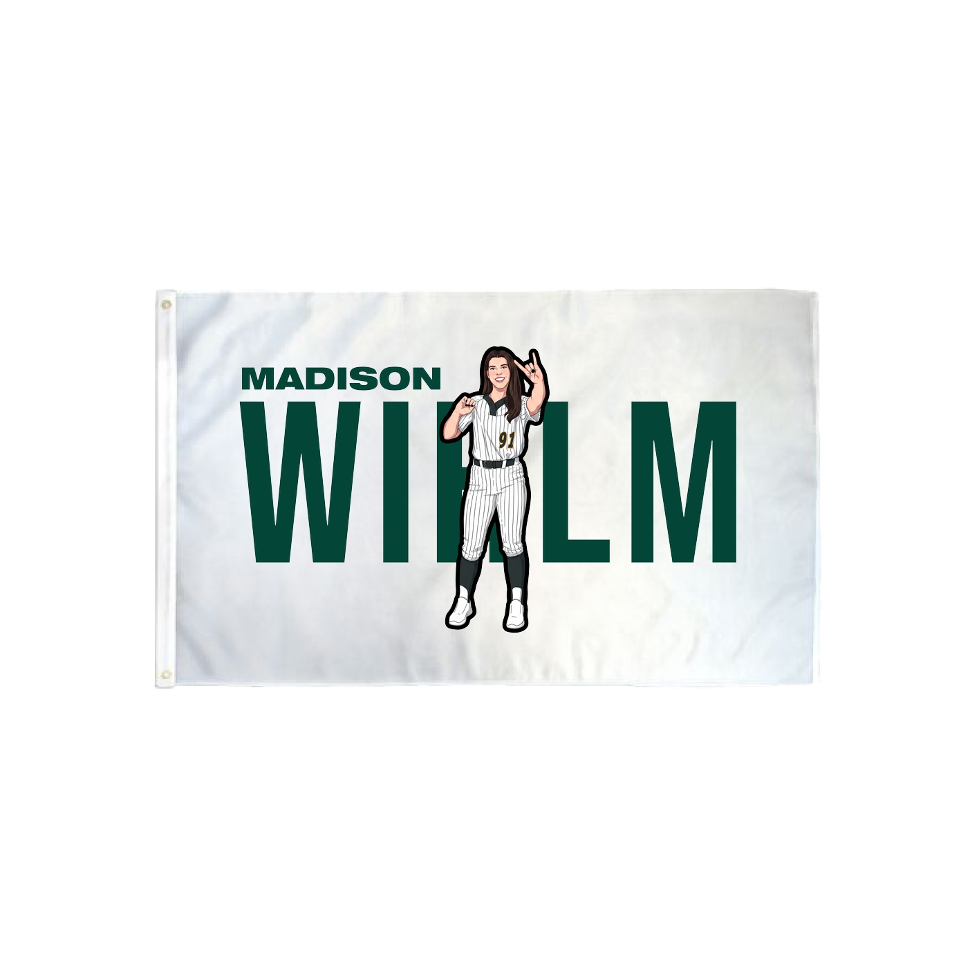 3x5 Flag — Player Name in Classic