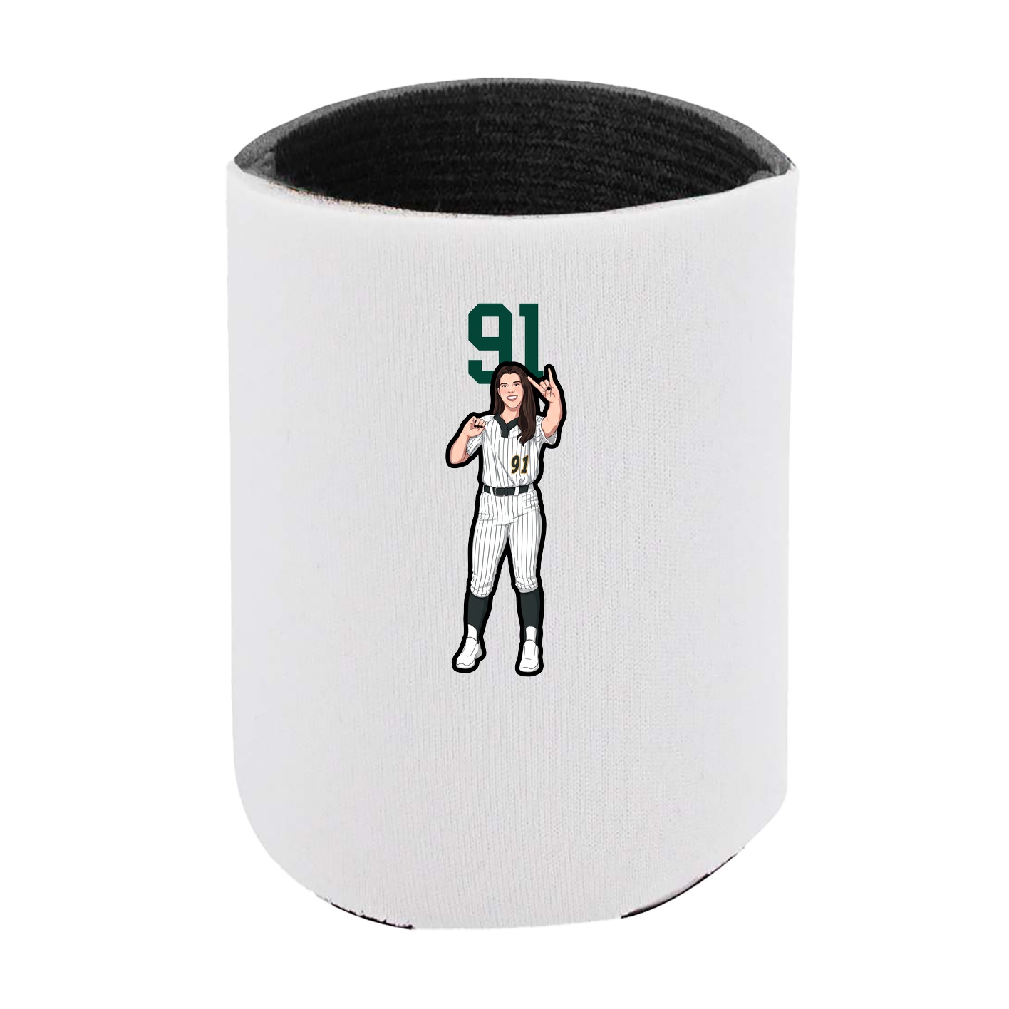 Can Holder — Number Top in White