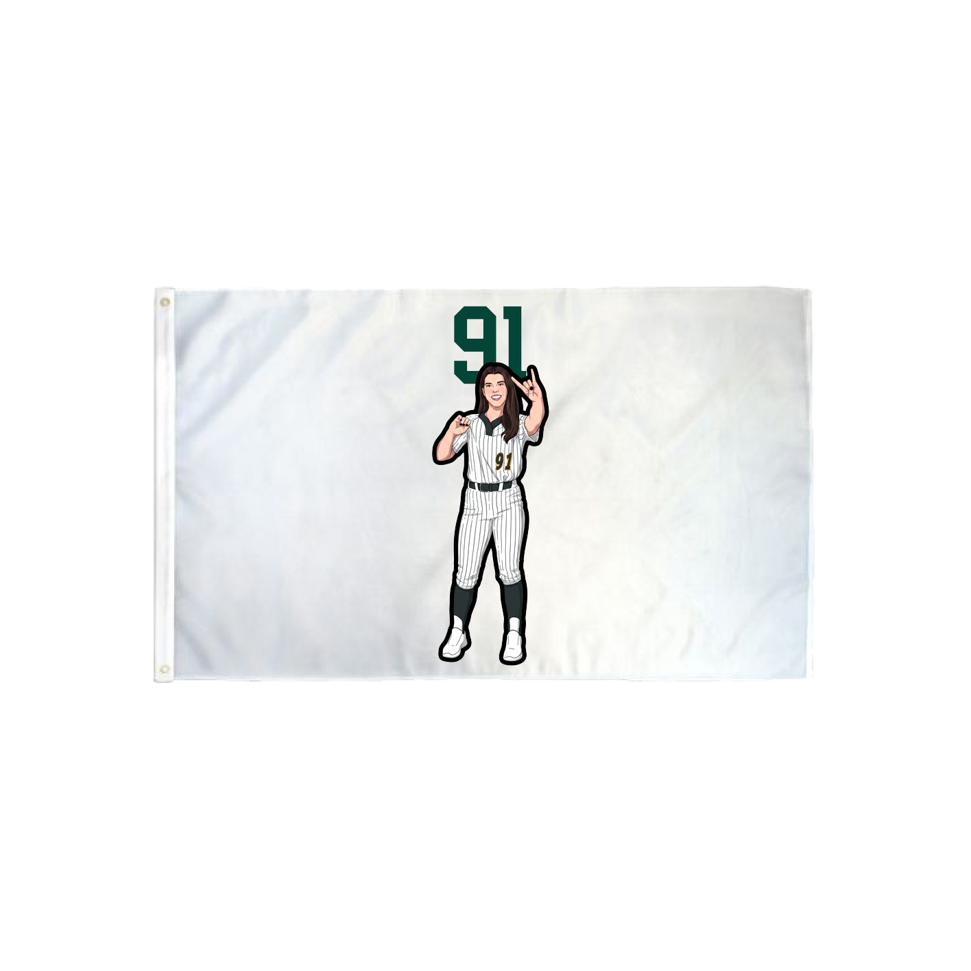 3x5 Flag — Number Top in Classic